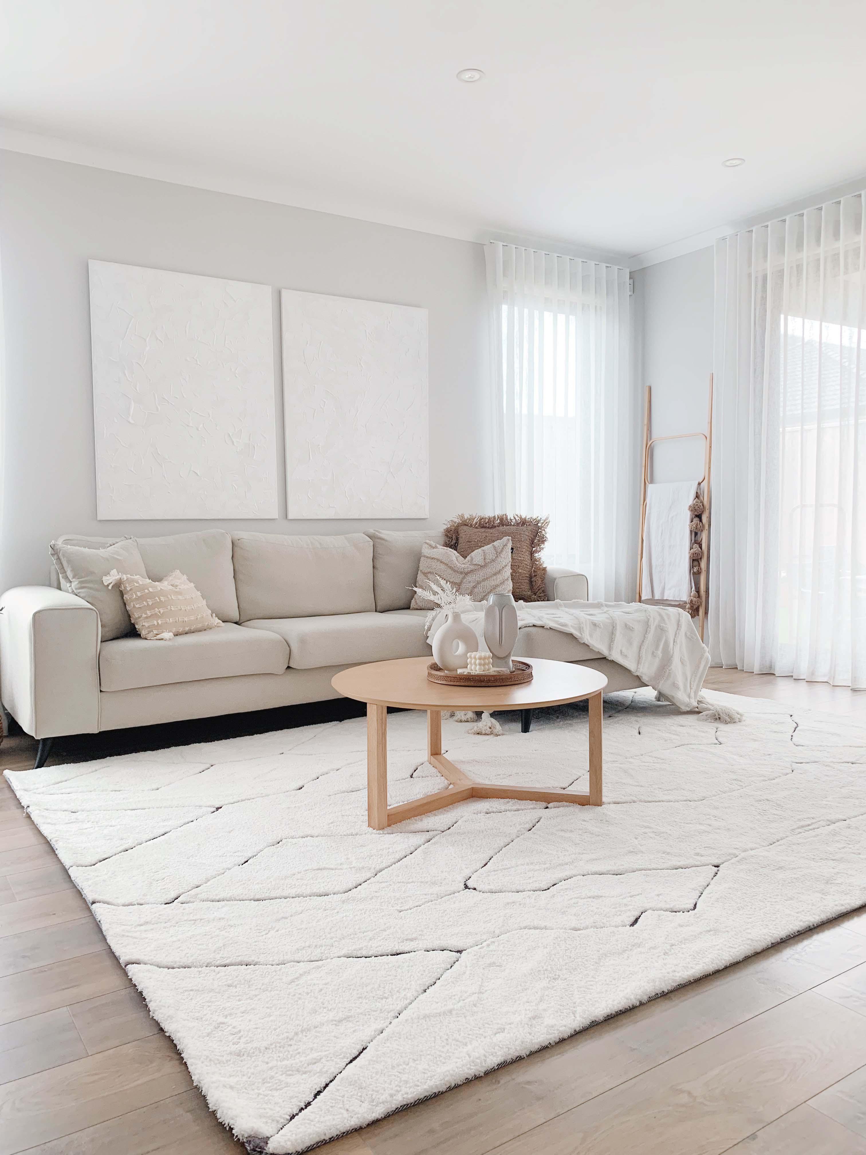 Tahlee Cream and Charcoal Grey Tribal Shag Rug - Image 11