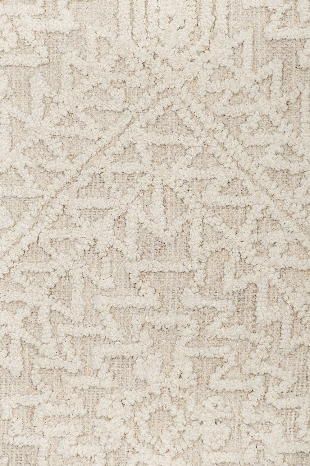 Takalo Beige and Ivory Textured Tribal Rug - Image 19