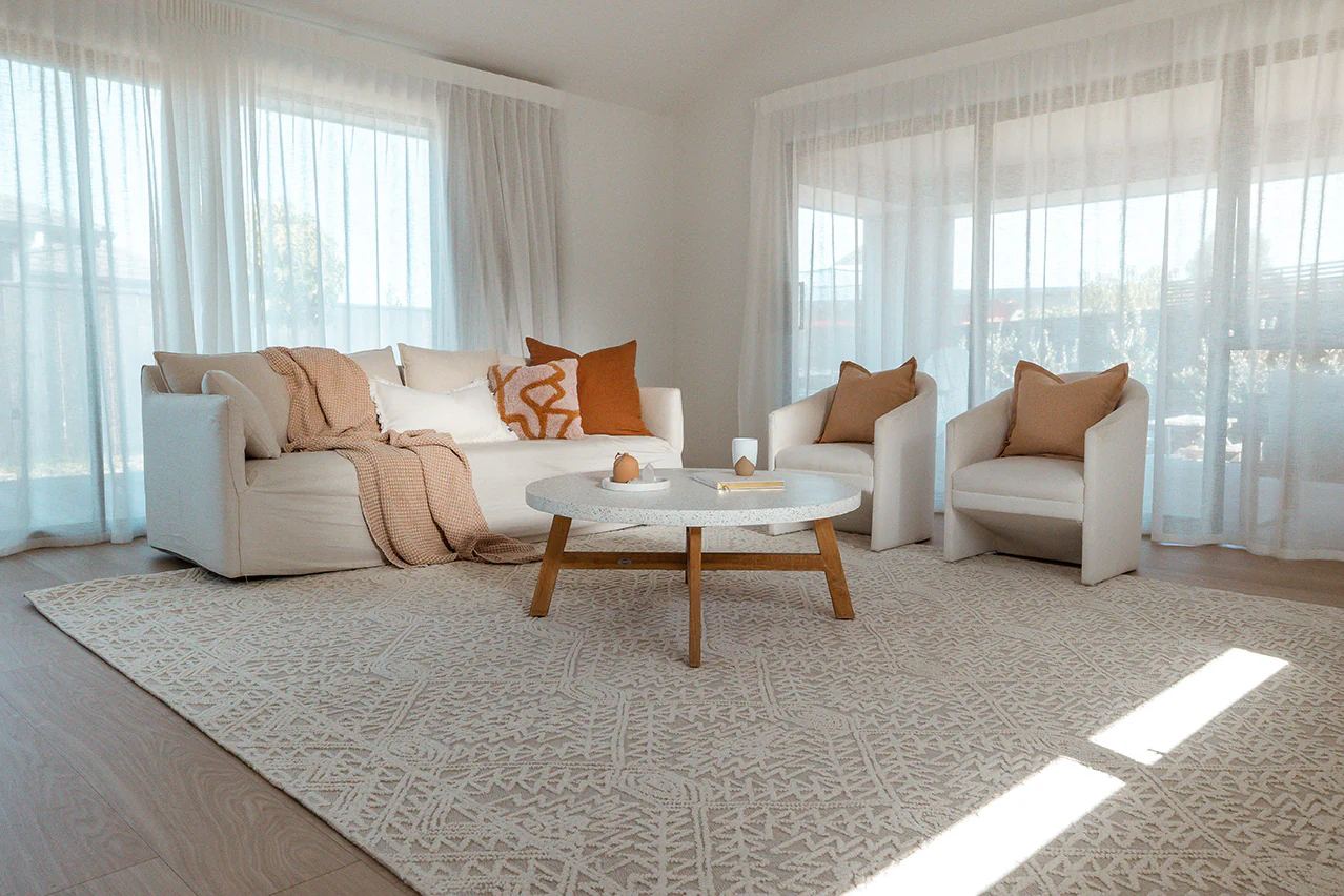 Takalo Beige and Ivory Textured Tribal Rug - Image 5