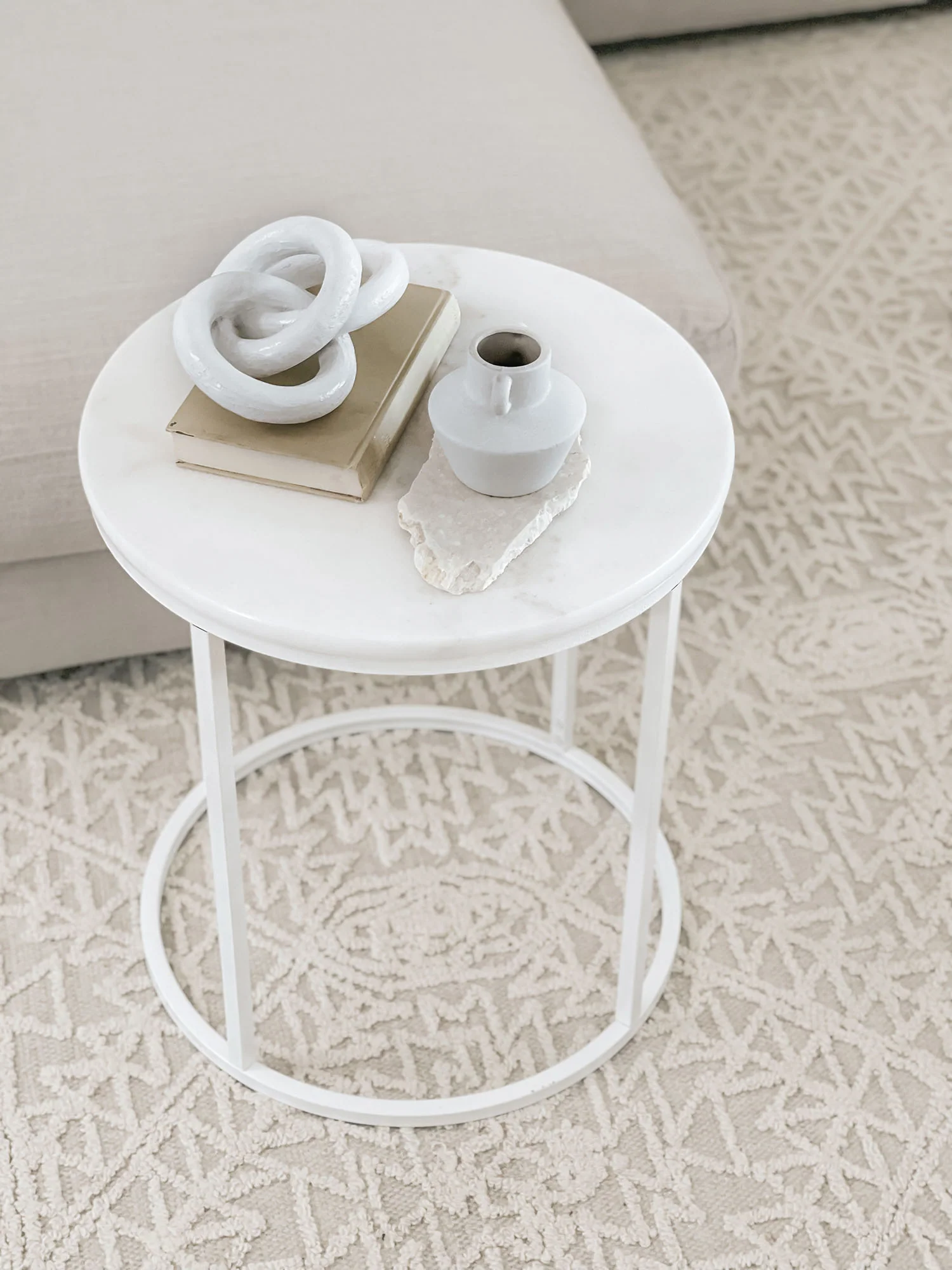 Takalo Beige and Ivory Textured Tribal Rug - Image 8
