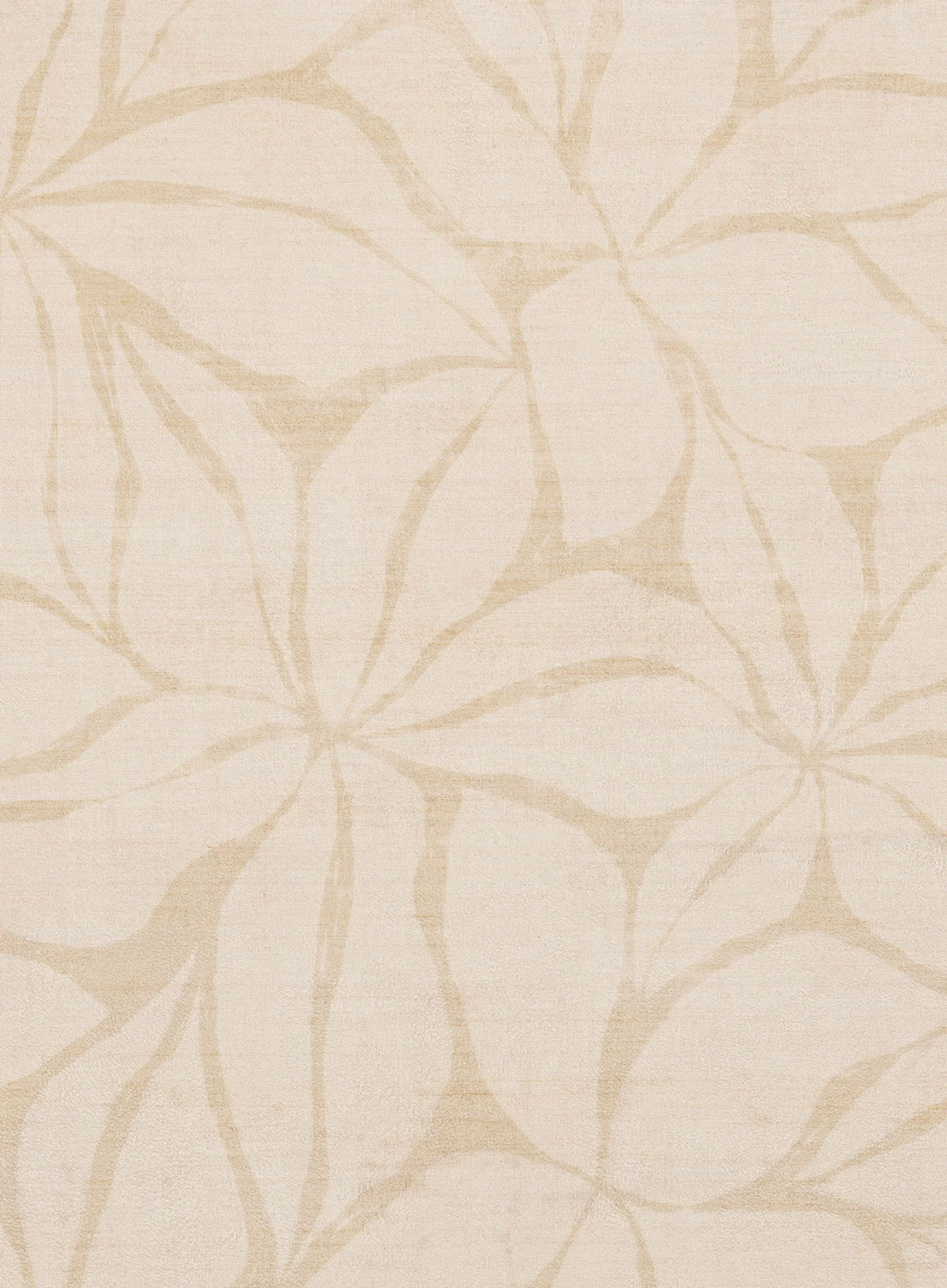 Talari Warm Yellow Botanical Washable Rug - Image 12