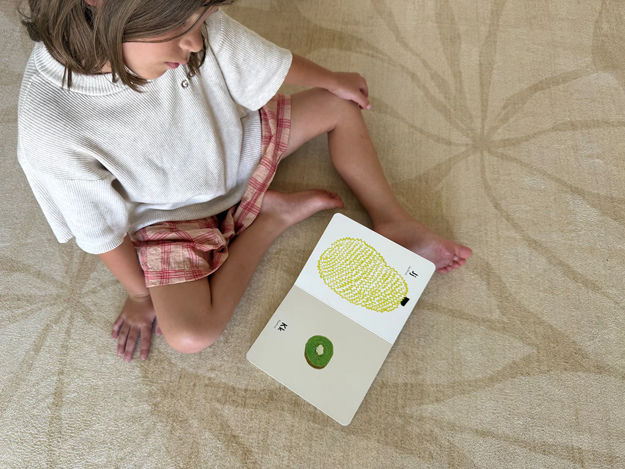 Talari Warm Yellow Botanical Washable Rug - Image 5