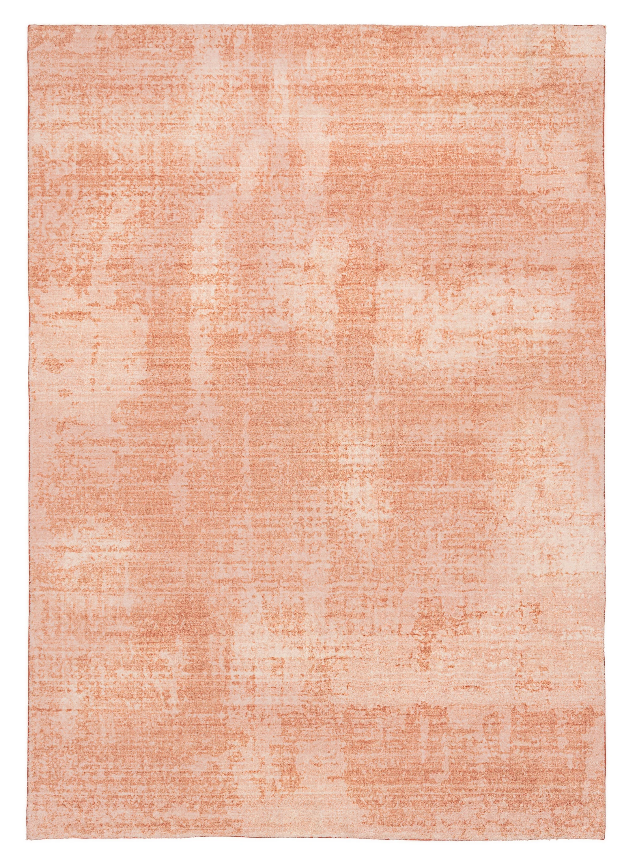 Tammy Pink Coral Minimal Washable Rug