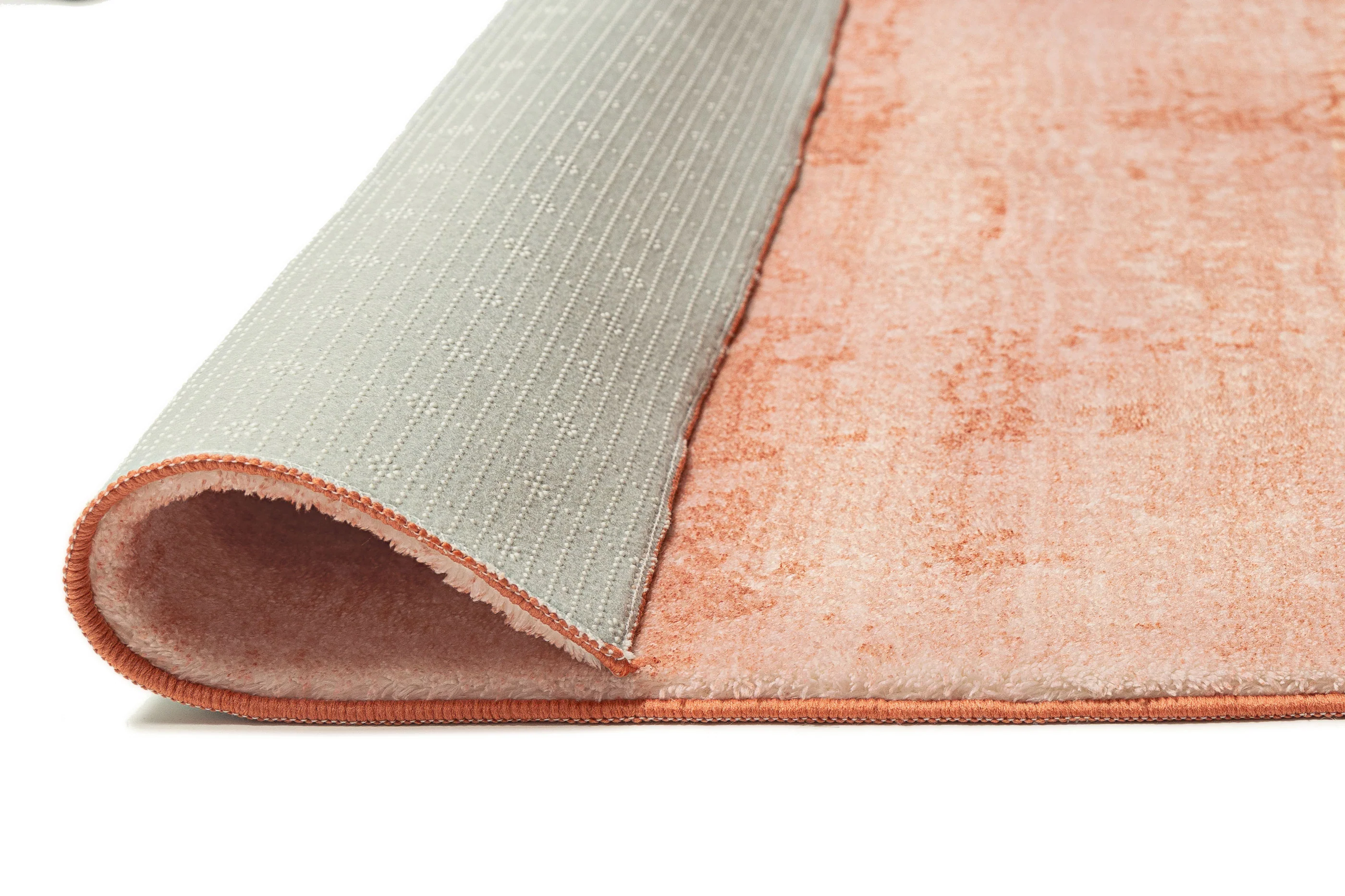 Tammy Pink Coral Minimal Washable Rug - Image 8