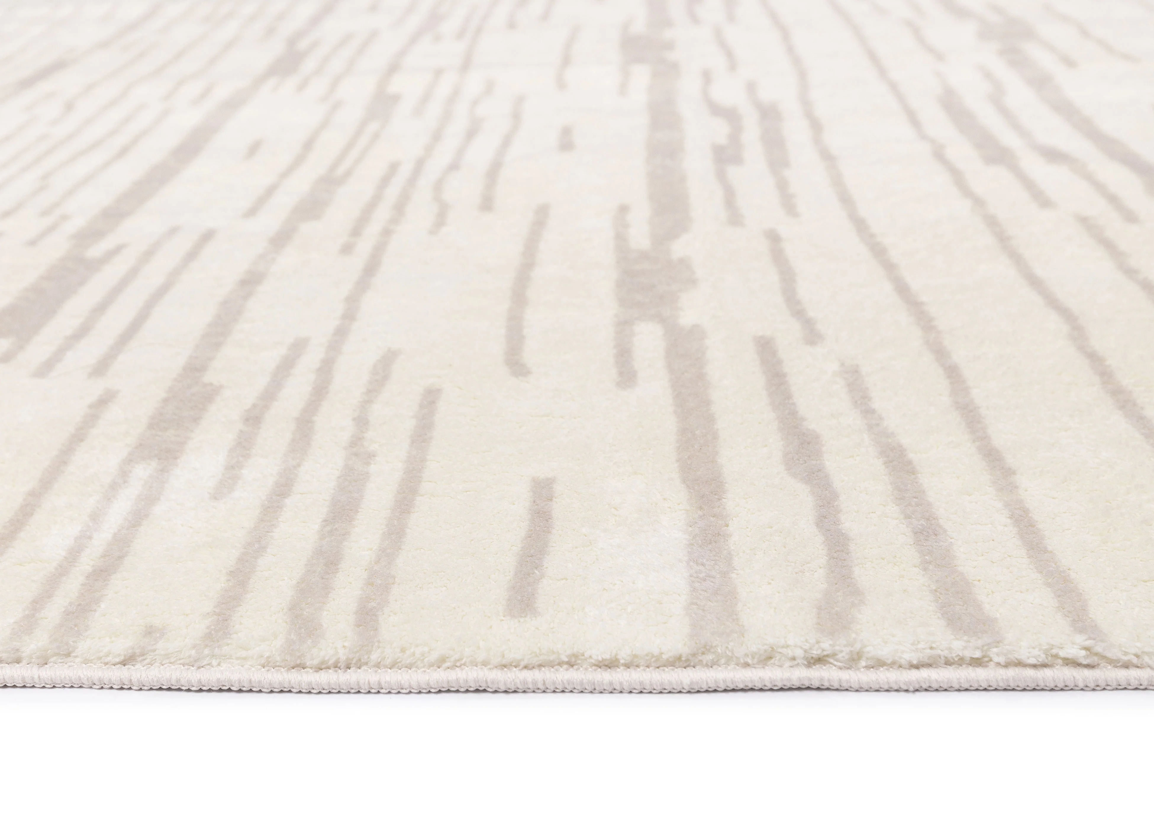 Tandara Grey and Cream Abstract Pattern Washable Rug - Image 18