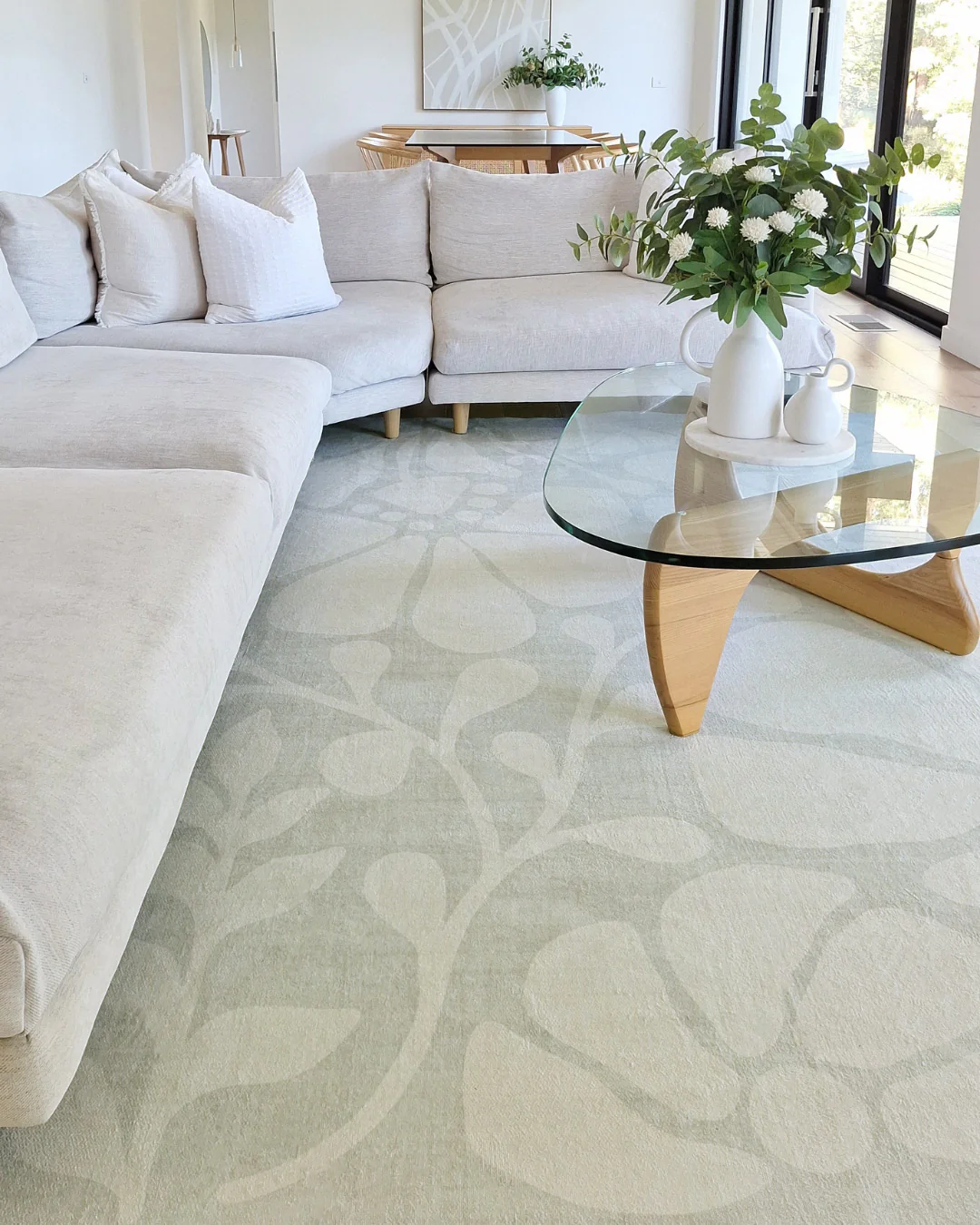 Tani Grey Botanical Washable Rug - Image 2