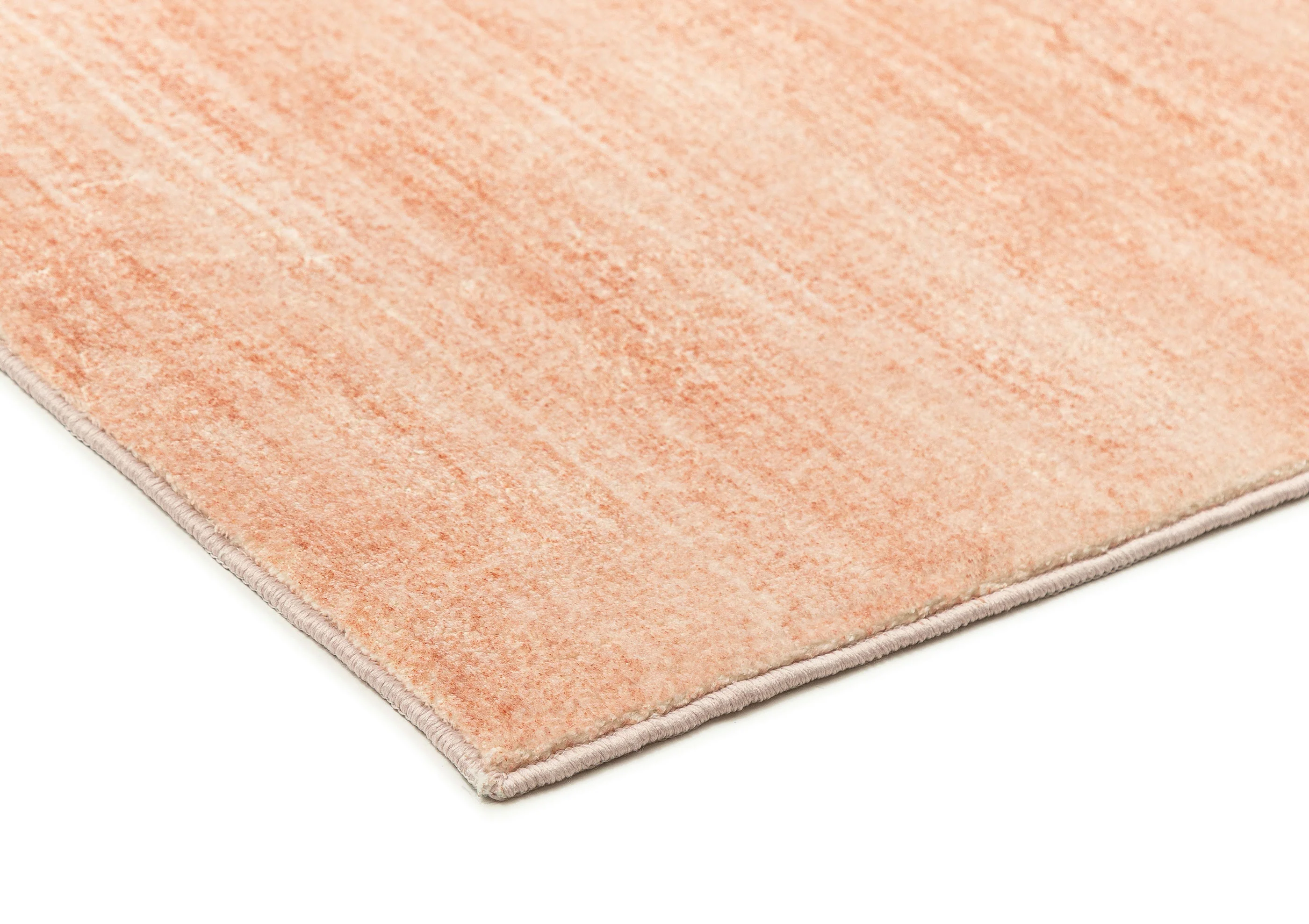 Tarquin Peach Pink Minimal Washable Rug - Image 6