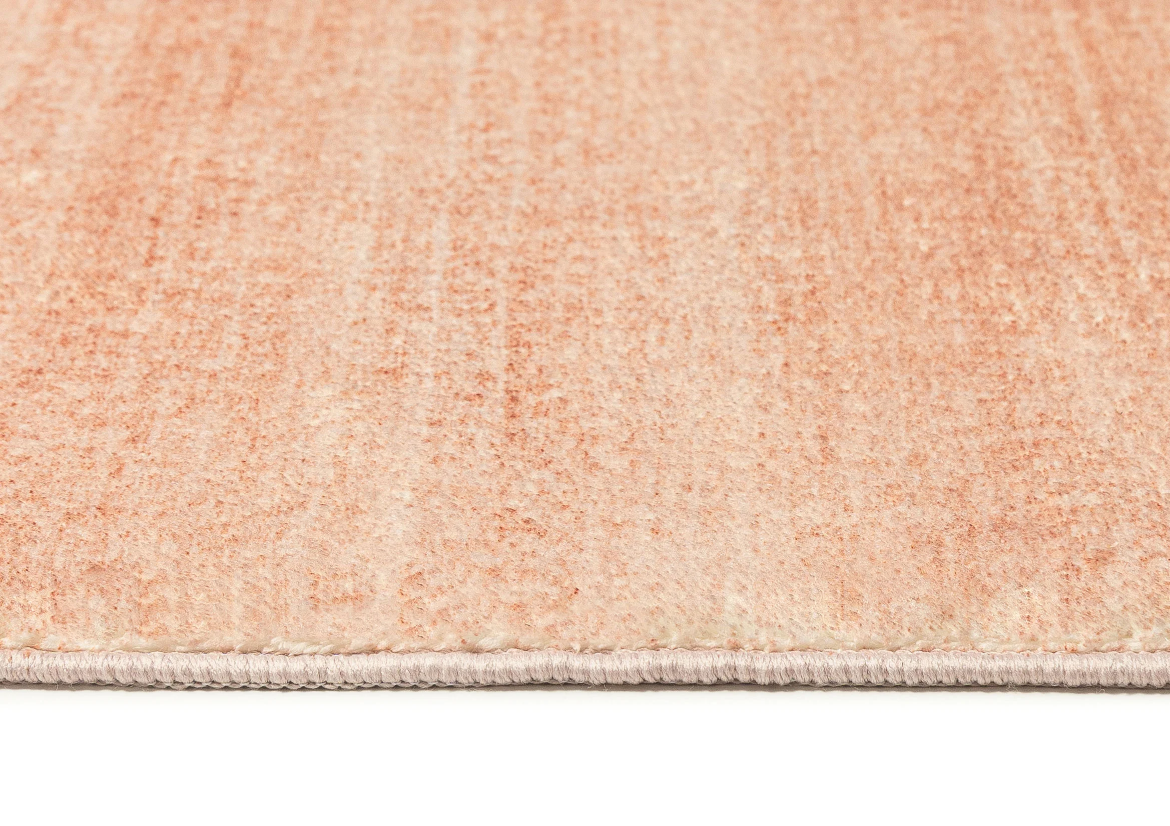 Tarquin Peach Pink Minimal Washable Rug - Image 7