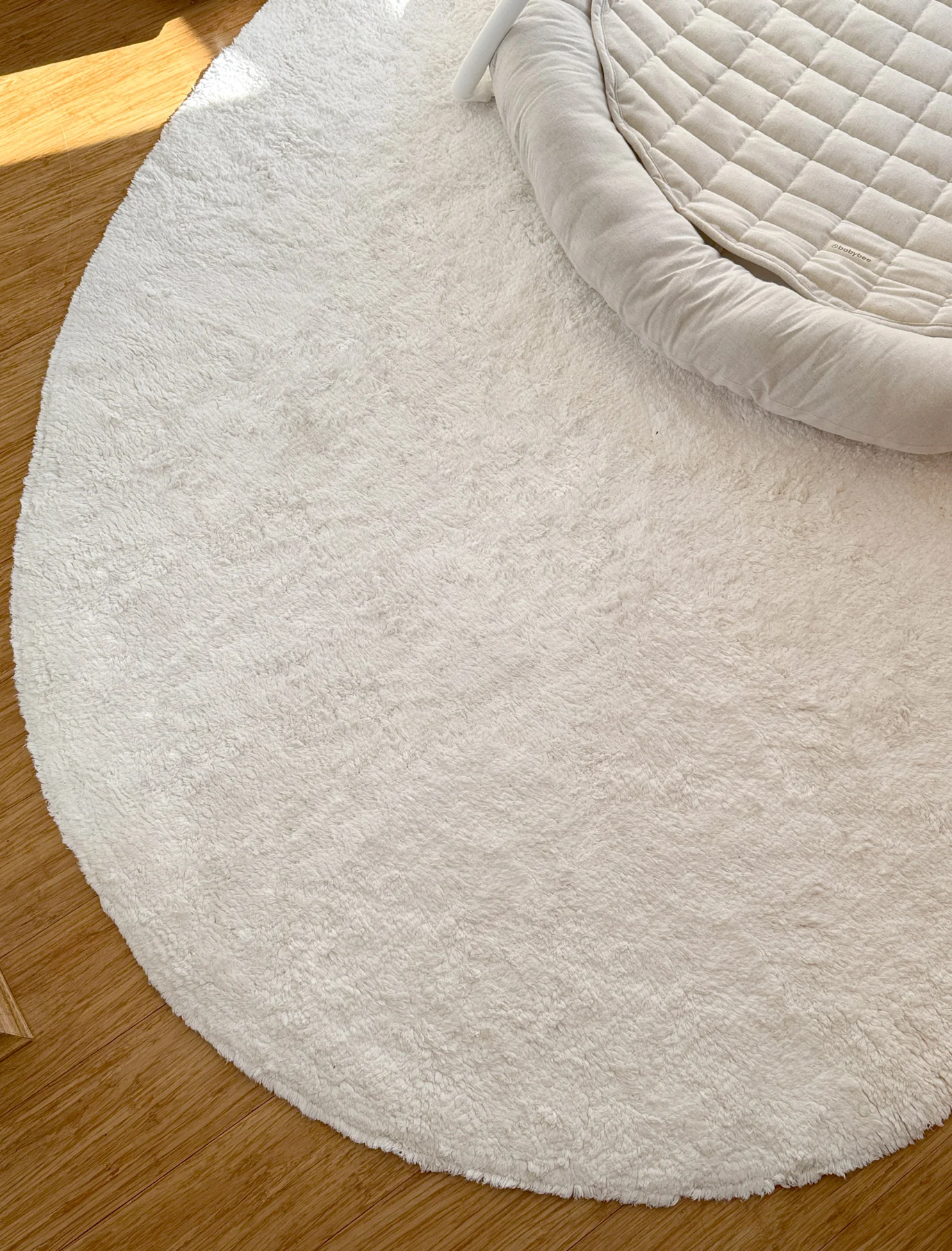Tasha Modern Cream Cotton Washable Rug - Image 4