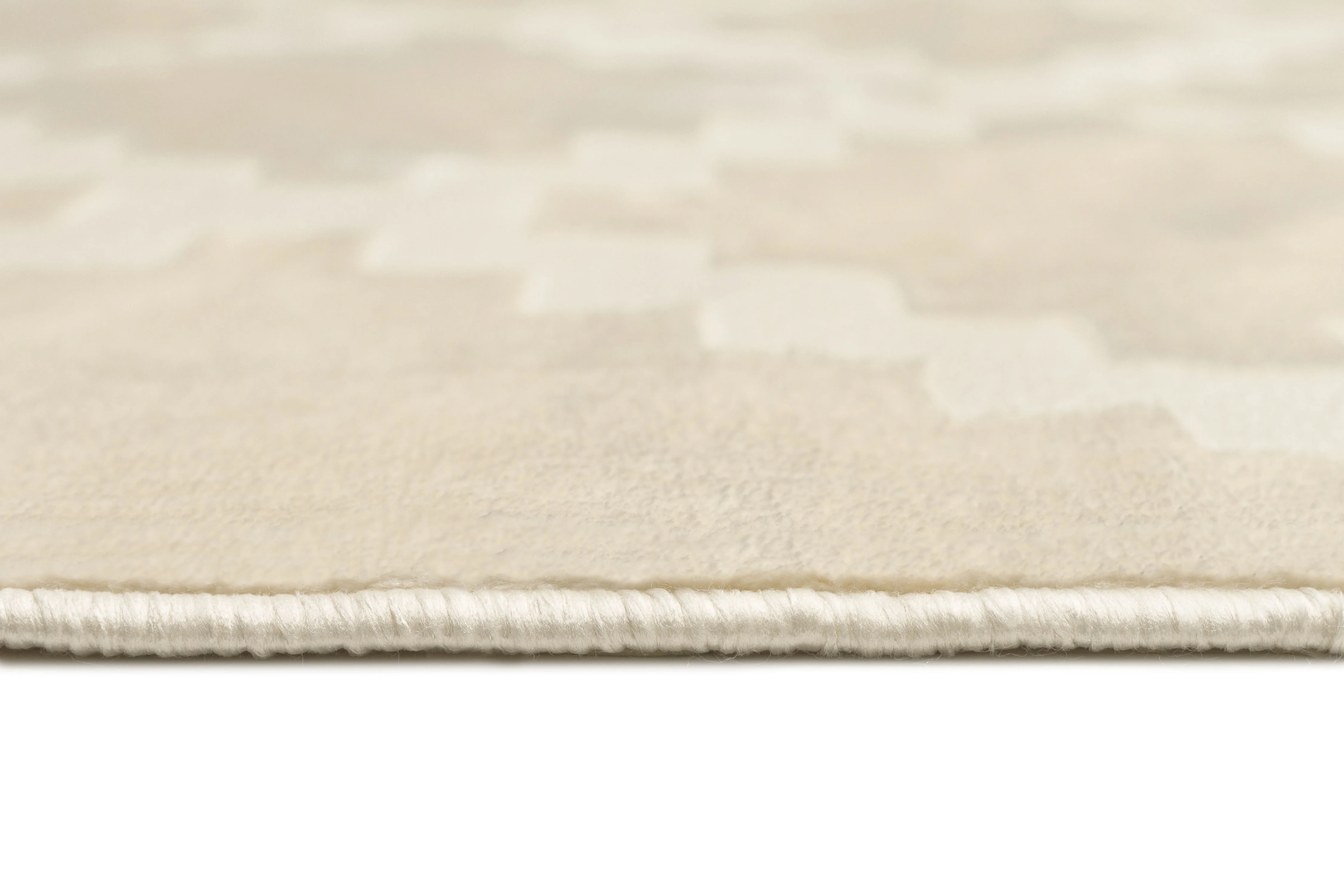 Tata Textured Diamond Neutral Rug - Image 8
