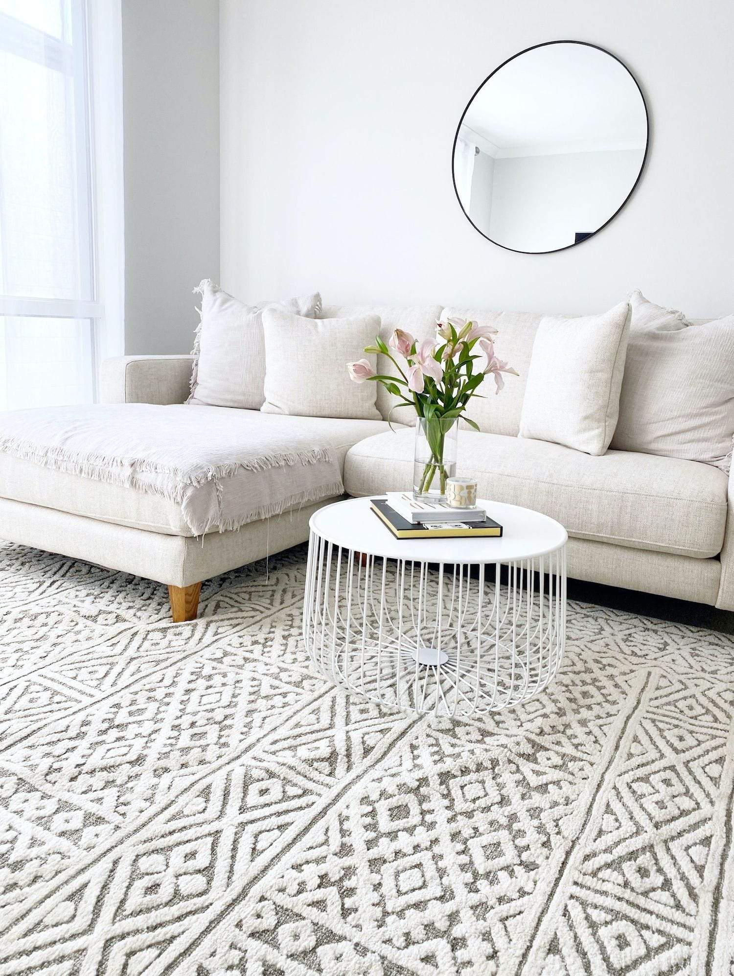 Tatiana Ivory and Grey Textured Tribal Rug - Image 10