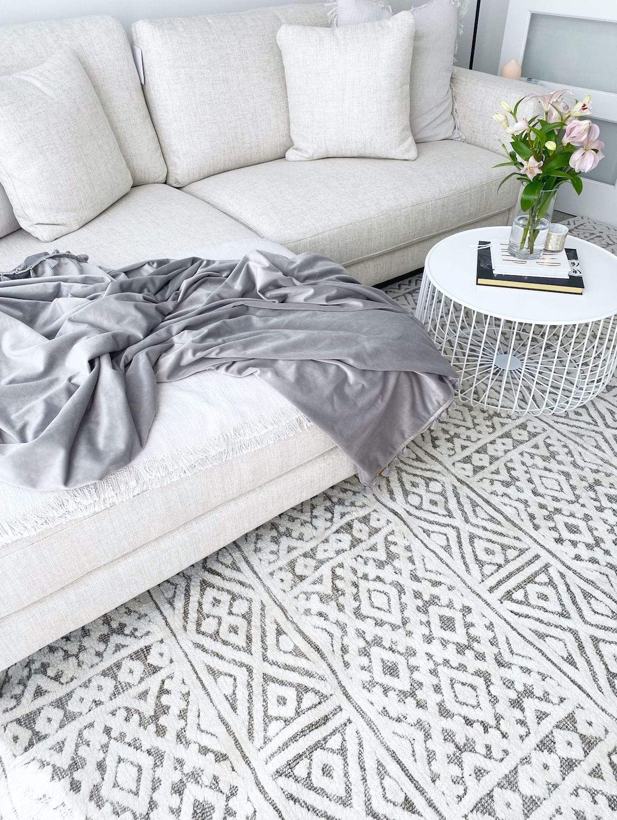 Tatiana Ivory and Grey Textured Tribal Rug - Image 11
