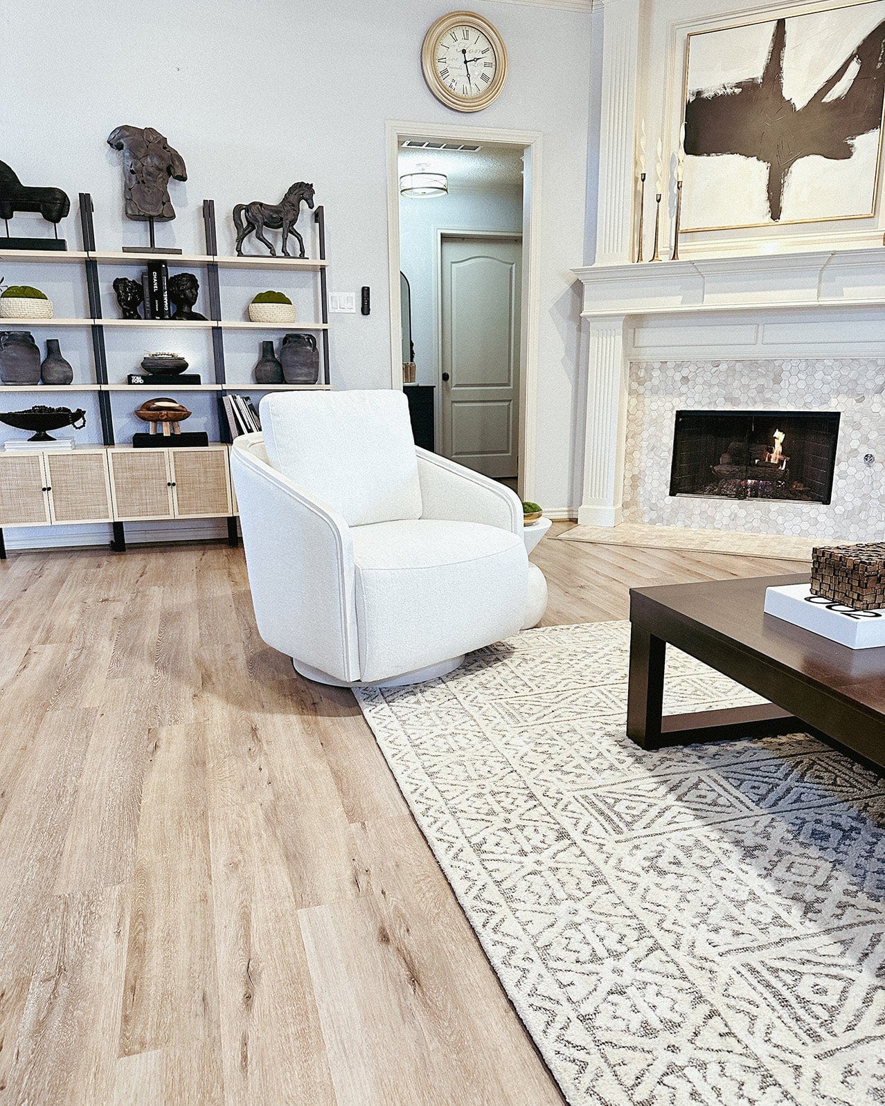 Tatiana Ivory and Grey Textured Tribal Rug - Image 3