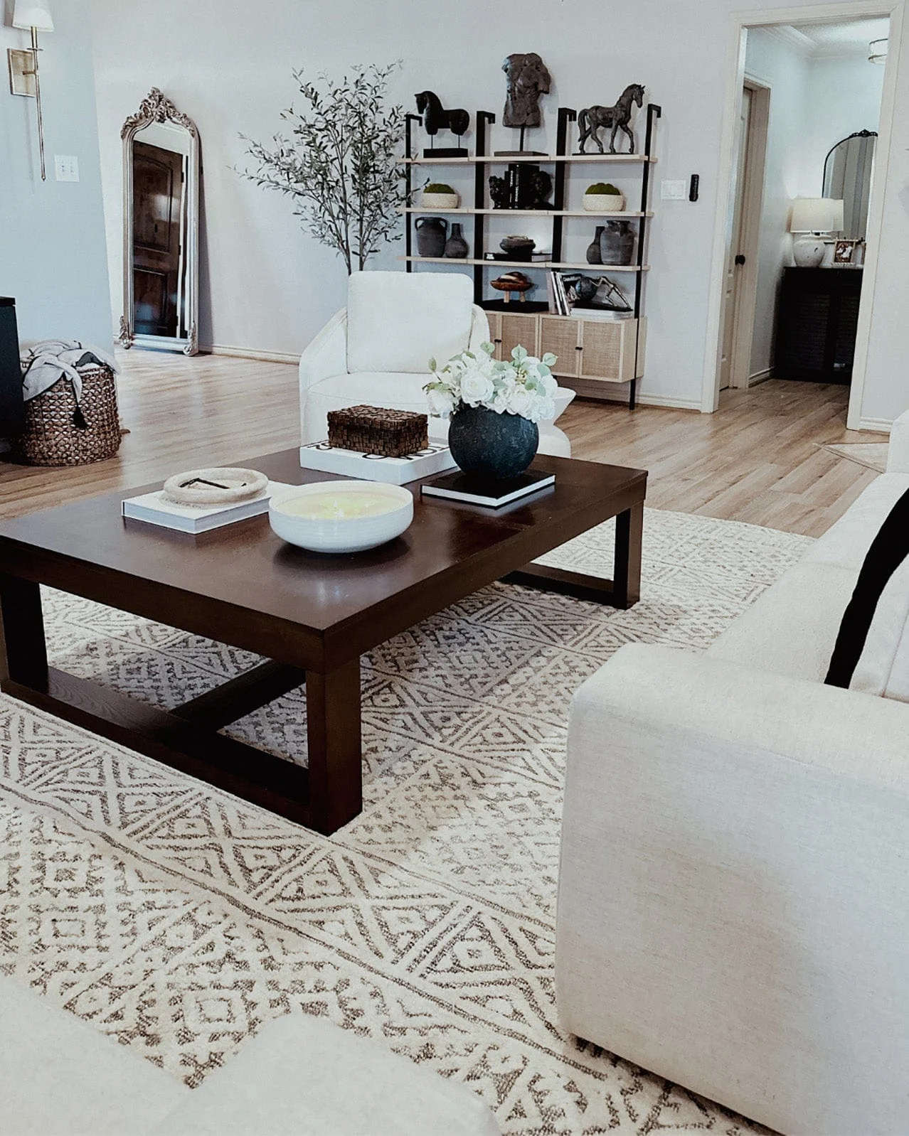 Tatiana Ivory and Grey Textured Tribal Rug - Image 5