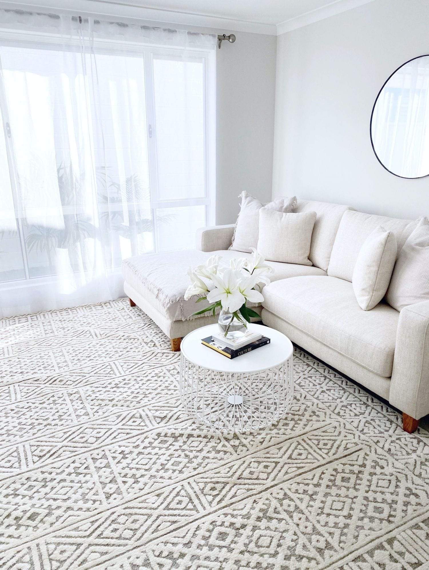 Tatiana Ivory and Grey Textured Tribal Rug - Image 7