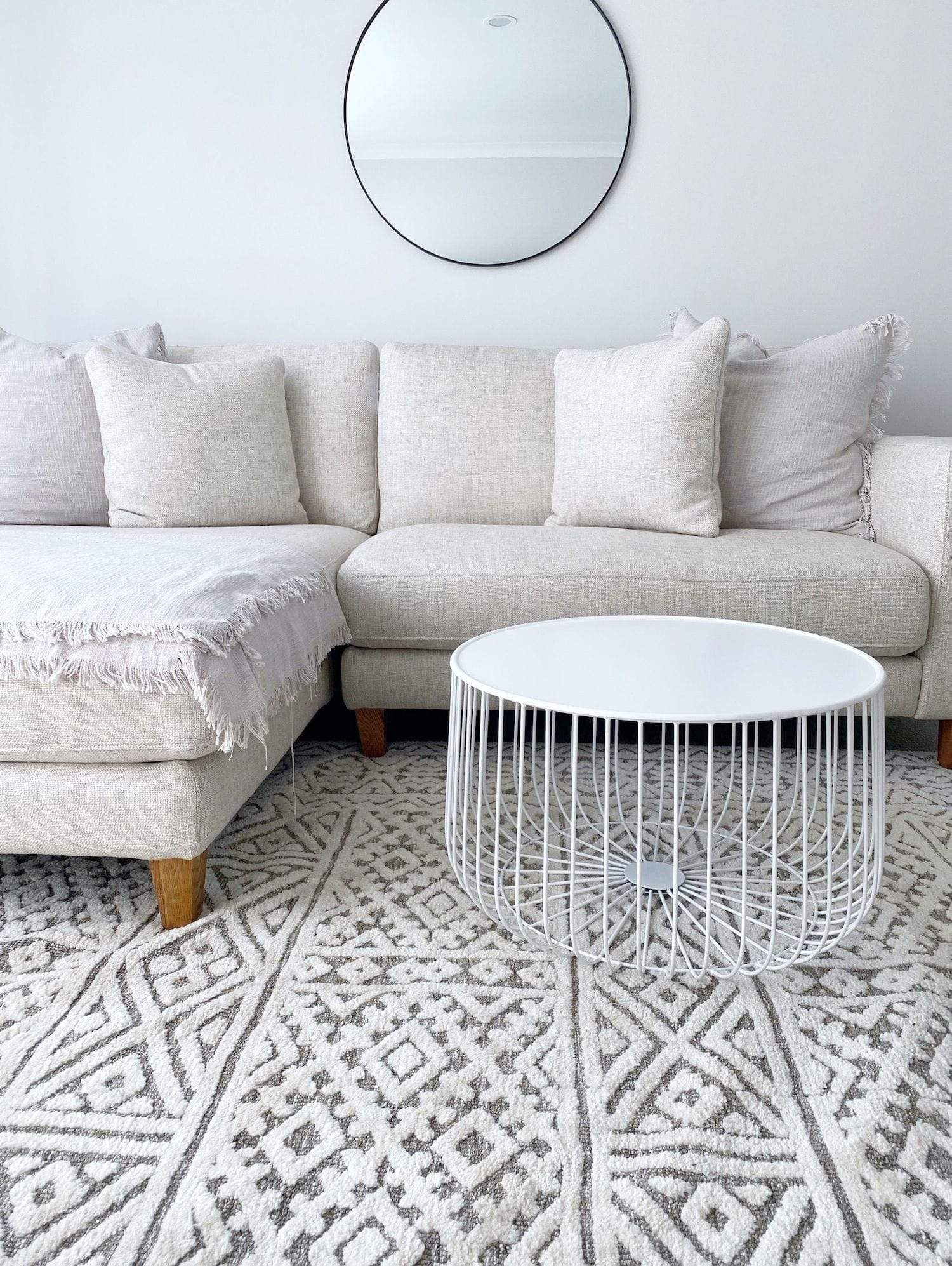 Tatiana Ivory and Grey Textured Tribal Rug - Image 8