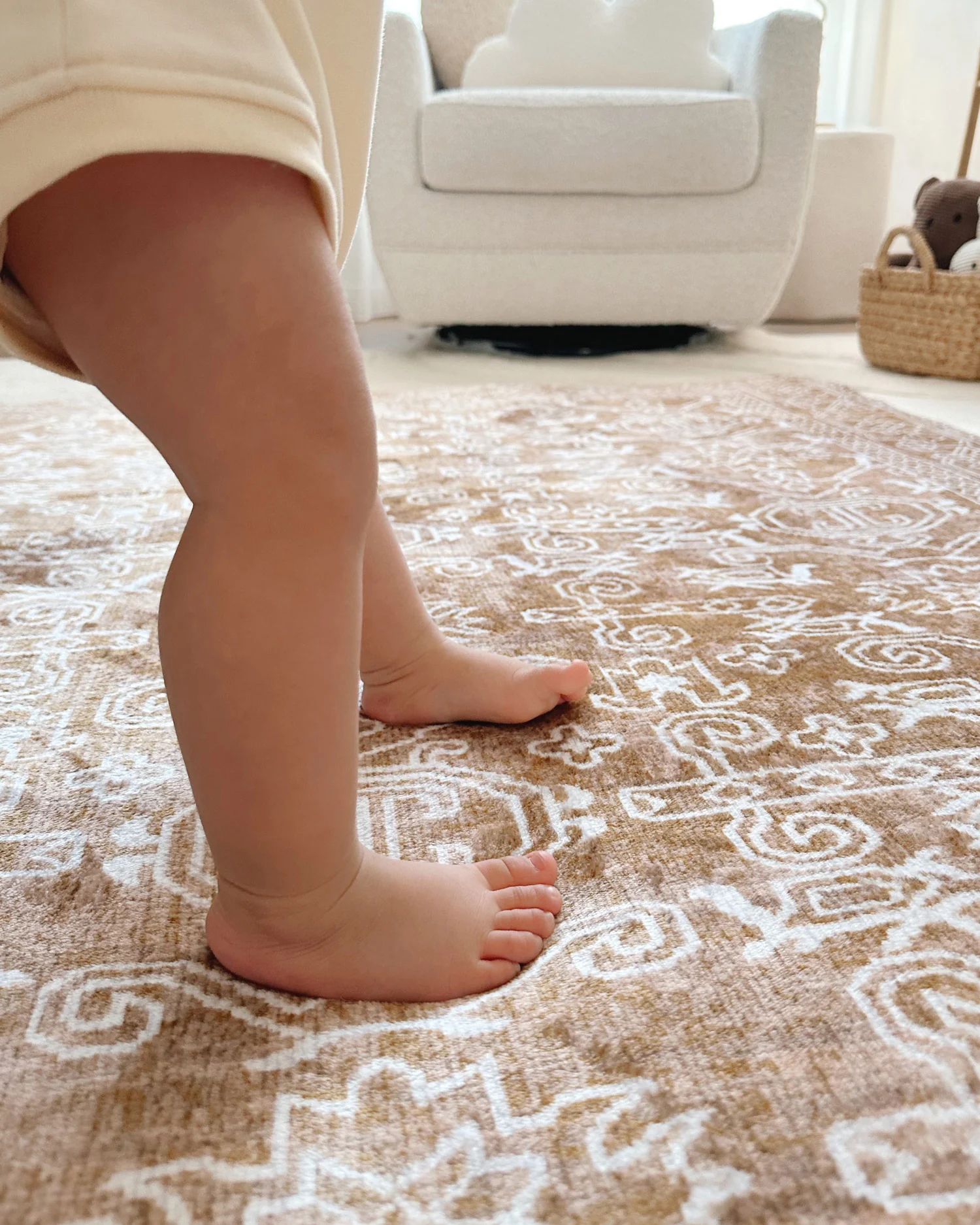 Tiki Brown Mustard Plush Rollie Pollie Playmat - Image 2