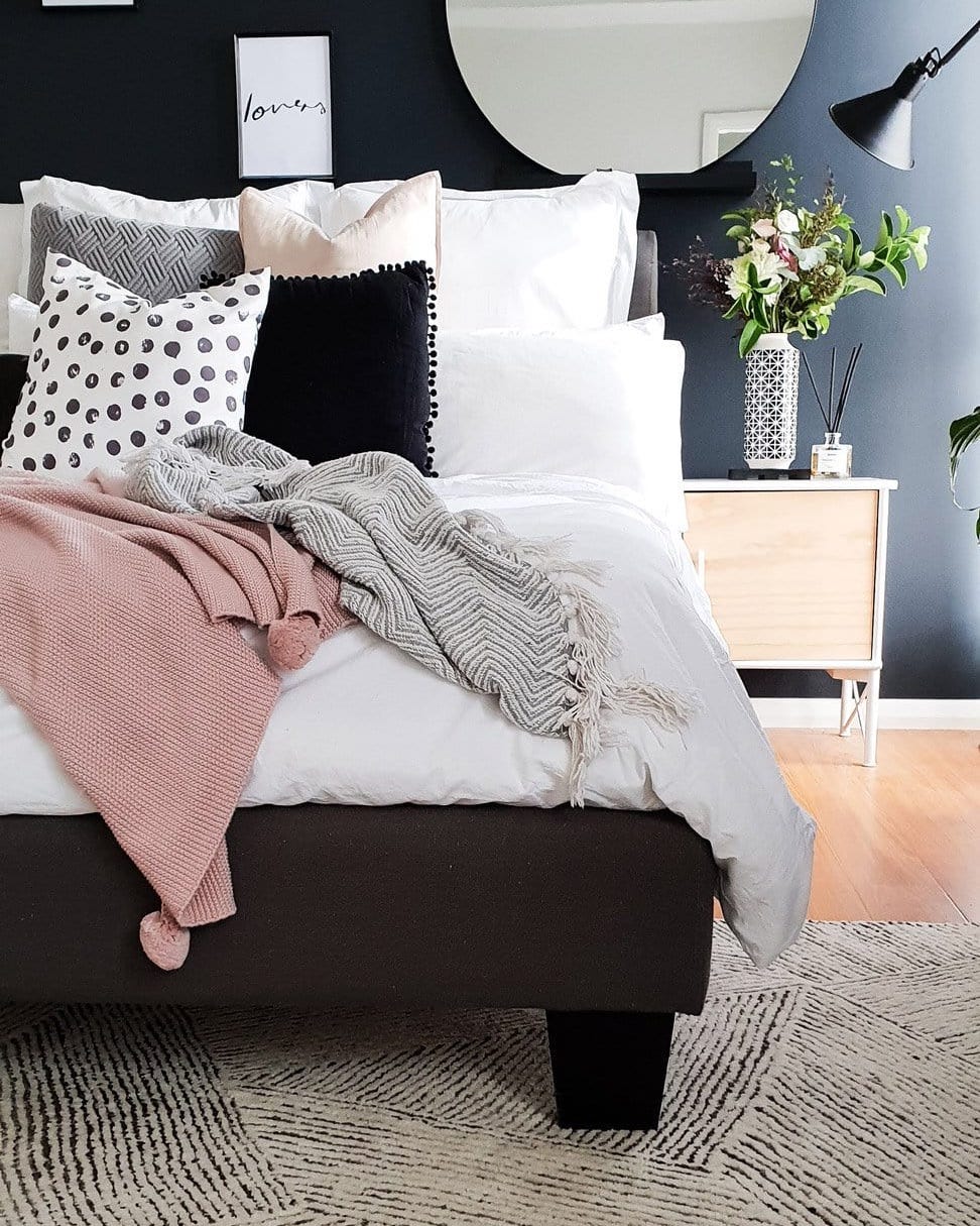 Tilde Charcoal and Ivory Striped Modern Wool Rug - Image 15