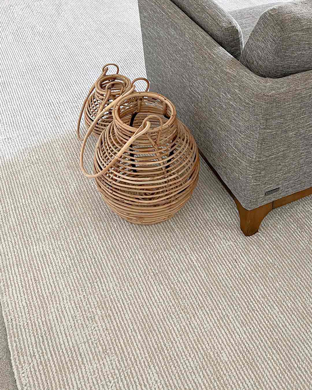 Tilos Natural Stone Hand Loomed Cotton Rug - Image 7
