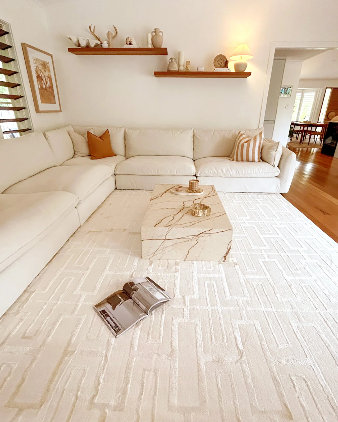 Tindouf Textured Neutral Rug - Image 3