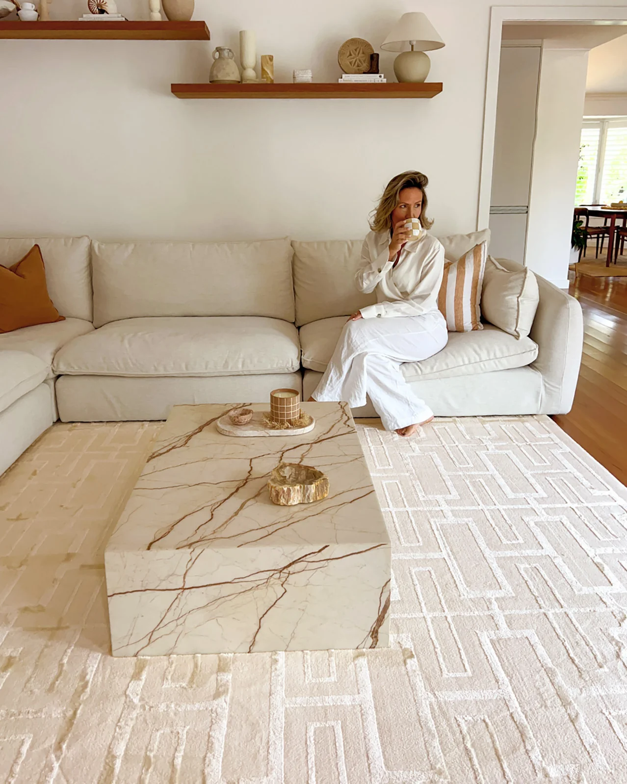 Tindouf Textured Neutral Rug - Image 6