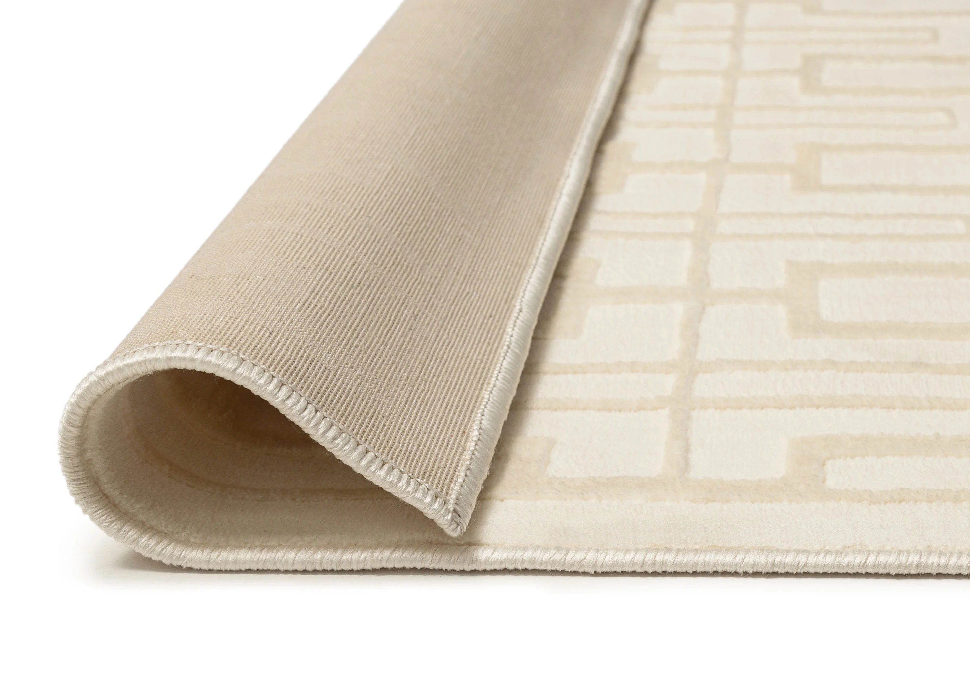 Tindouf Textured Neutral Rug - Image 9
