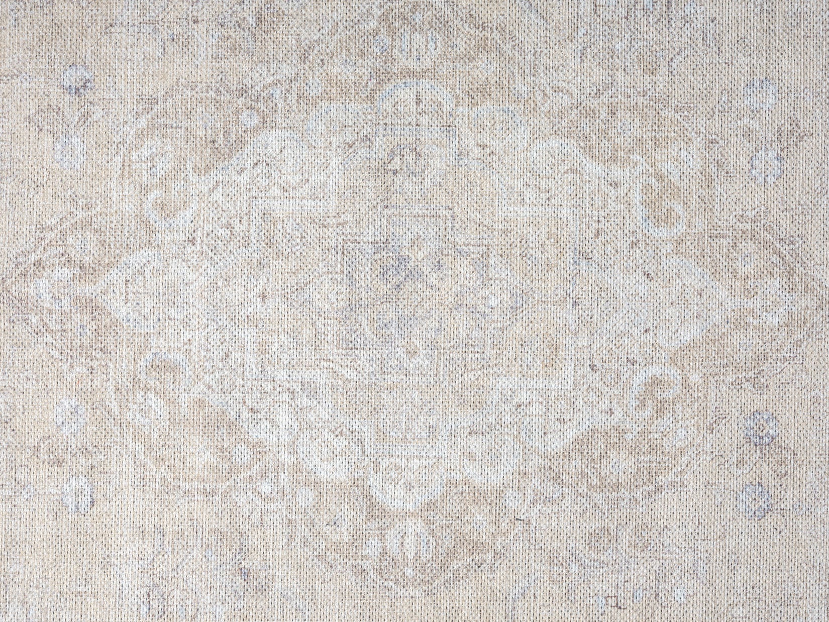 Tinka Beige and Grey Traditional Distressed Washable Runner Rug - Image 16