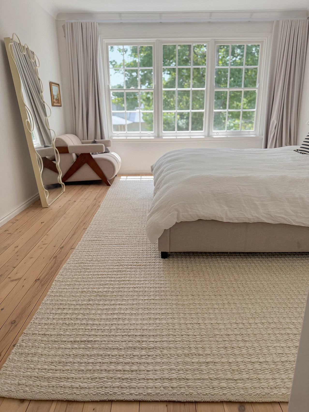Tocarra Cream and Beige Chunky Wool Rug - Image 11