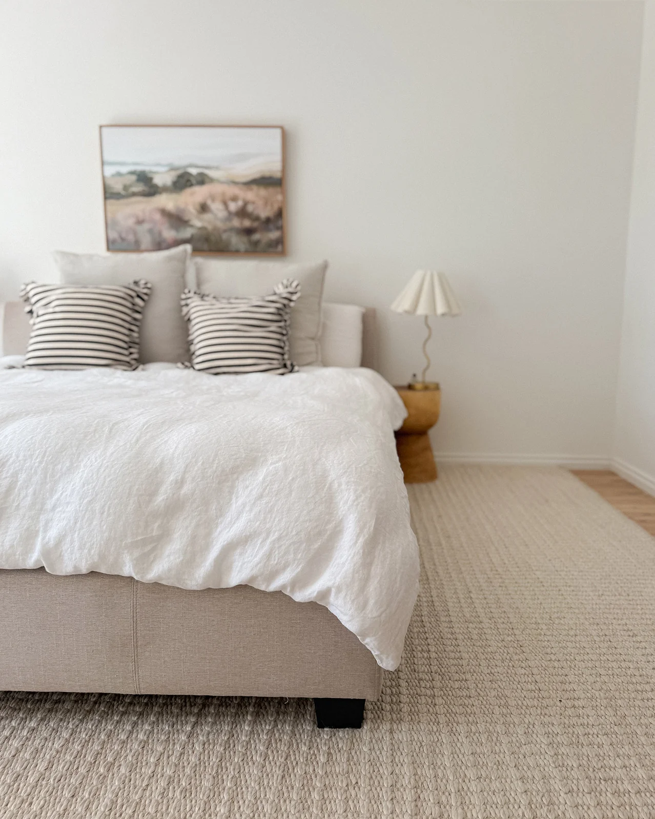 Tocarra Cream and Beige Chunky Wool Rug - Image 12