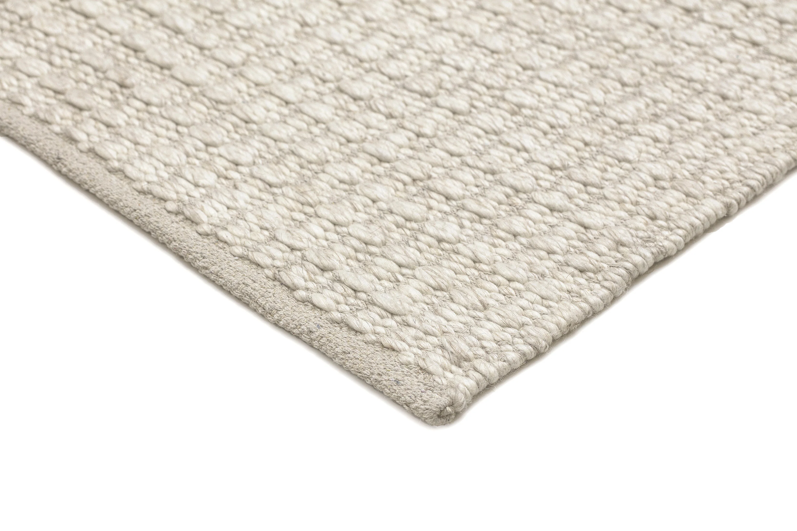 Tocarra Cream and Beige Chunky Wool Rug - Image 13