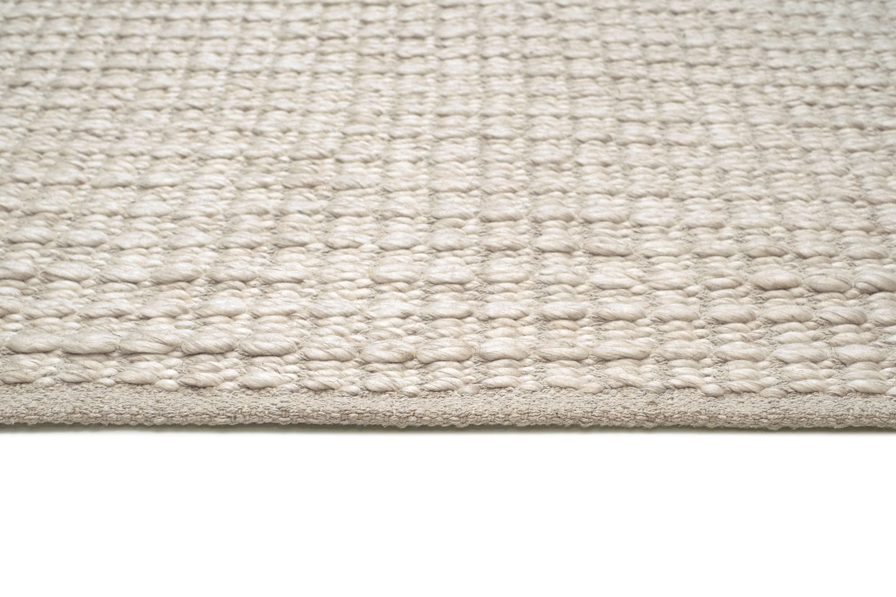 Tocarra Cream and Beige Chunky Wool Rug - Image 14