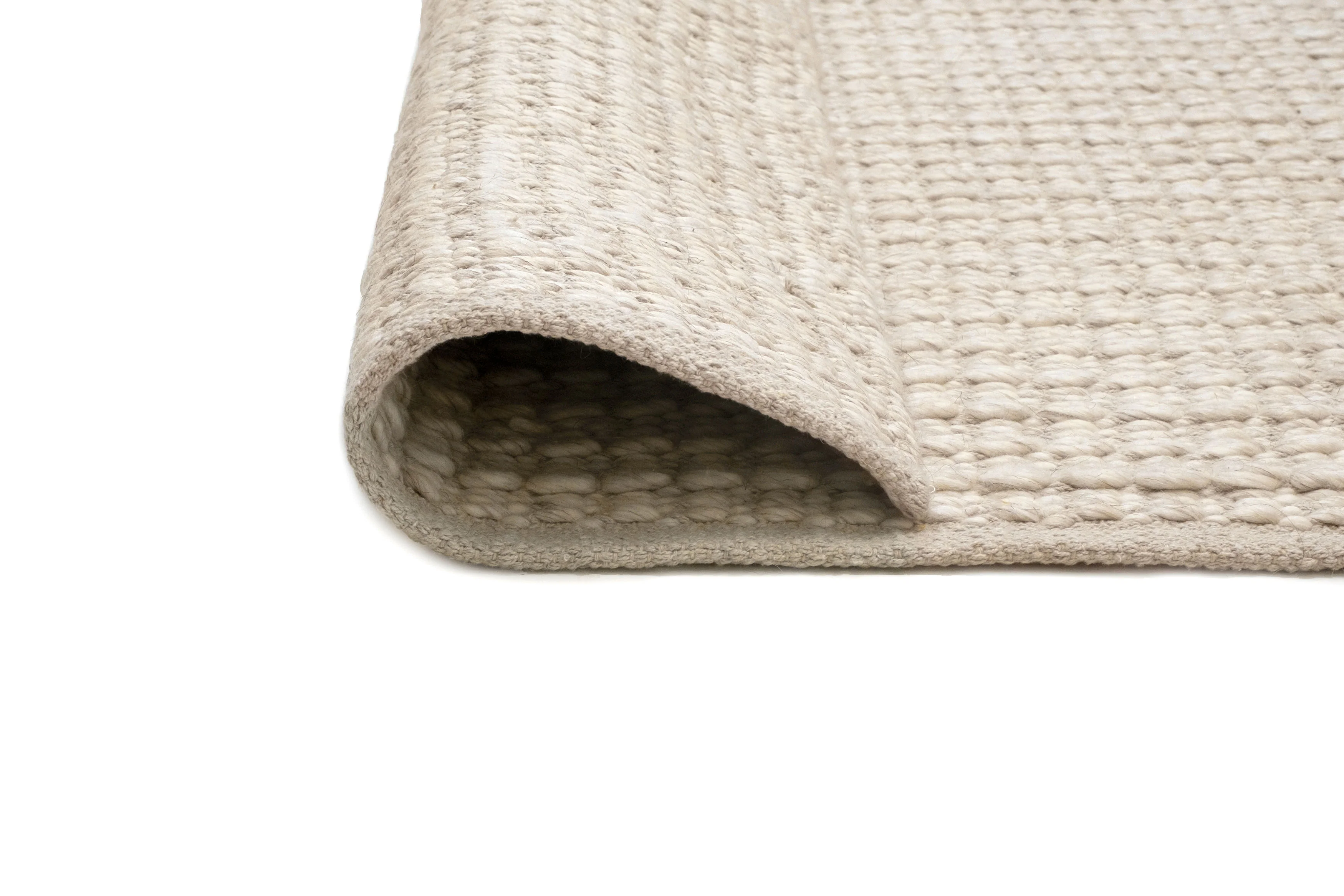 Tocarra Cream and Beige Chunky Wool Rug - Image 15