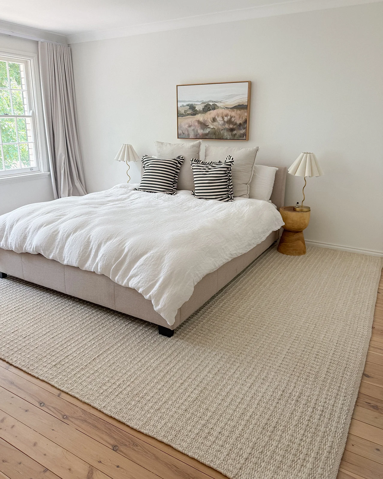 Tocarra Cream and Beige Chunky Wool Rug - Image 8