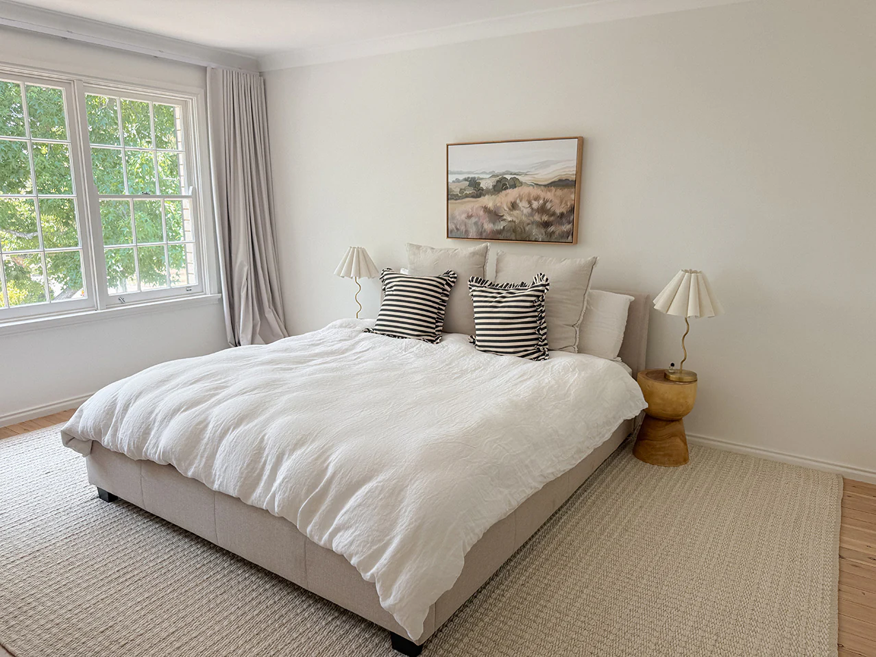 Tocarra Cream and Beige Chunky Wool Rug - Image 9
