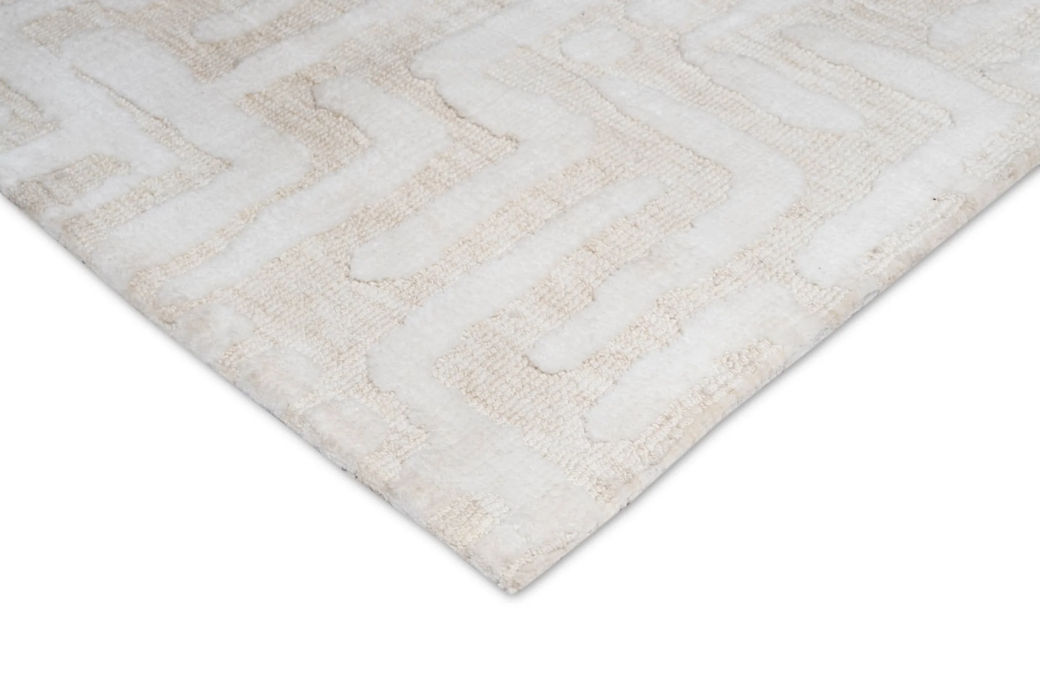 Trissa Beige and Ivory Abstract Tribal Rug - Image 13