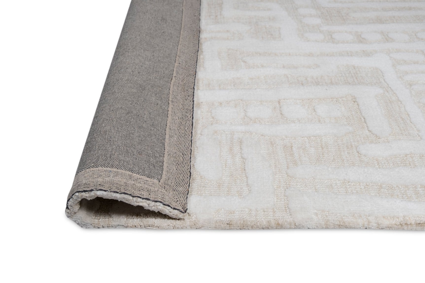 Trissa Beige and Ivory Abstract Tribal Rug - Image 15