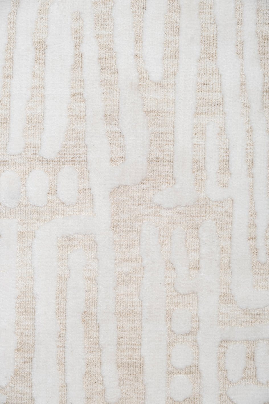 Trissa Beige and Ivory Abstract Tribal Rug - Image 16