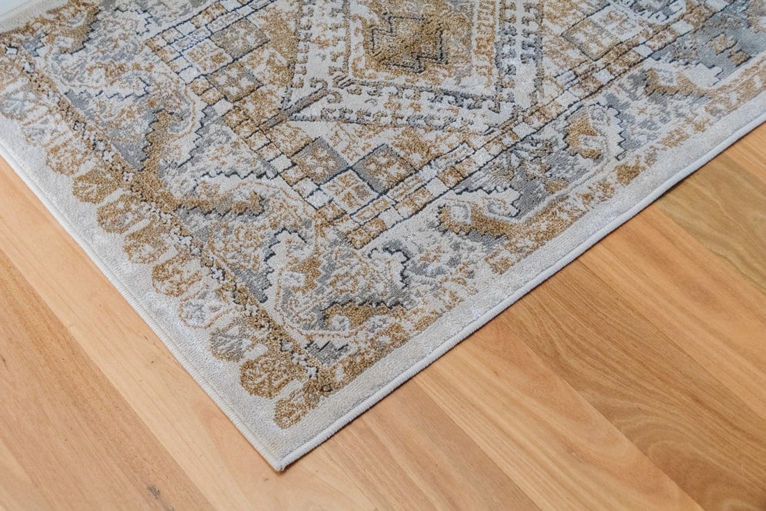 Tupelo Beige And Grey Tribal Medallion Runner Rug - Image 12