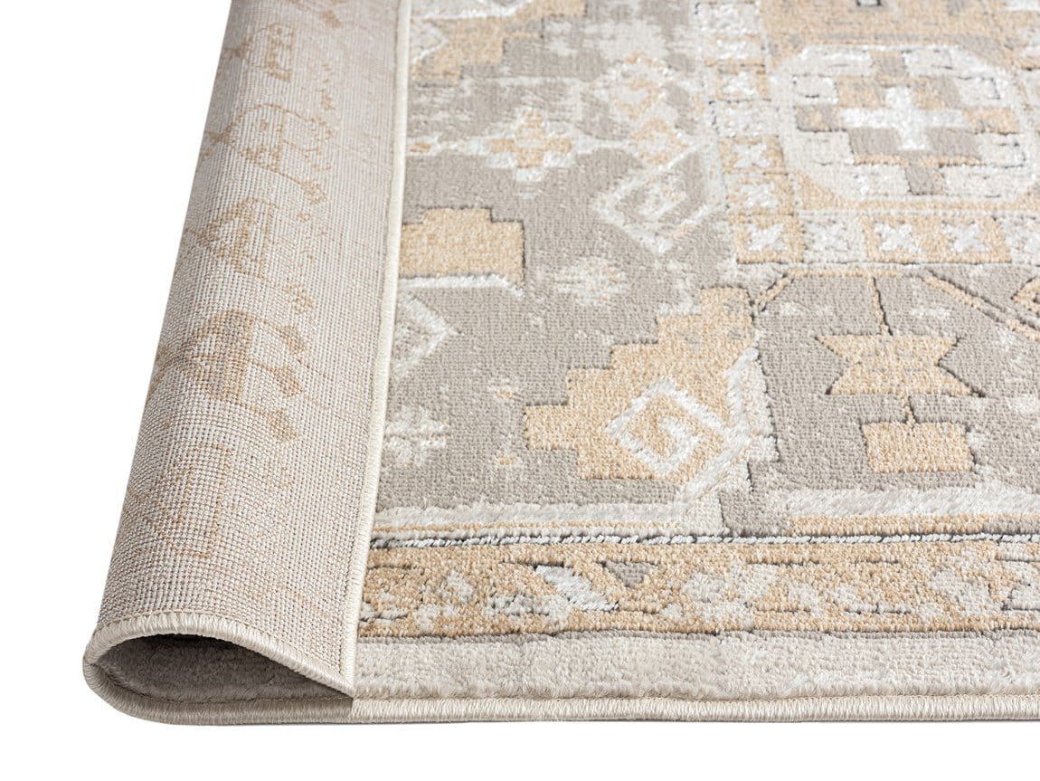 Tupelo Beige And Grey Tribal Medallion Runner Rug - Image 15