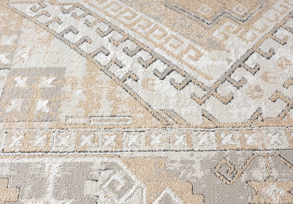Tupelo Beige And Grey Tribal Medallion Runner Rug - Image 16