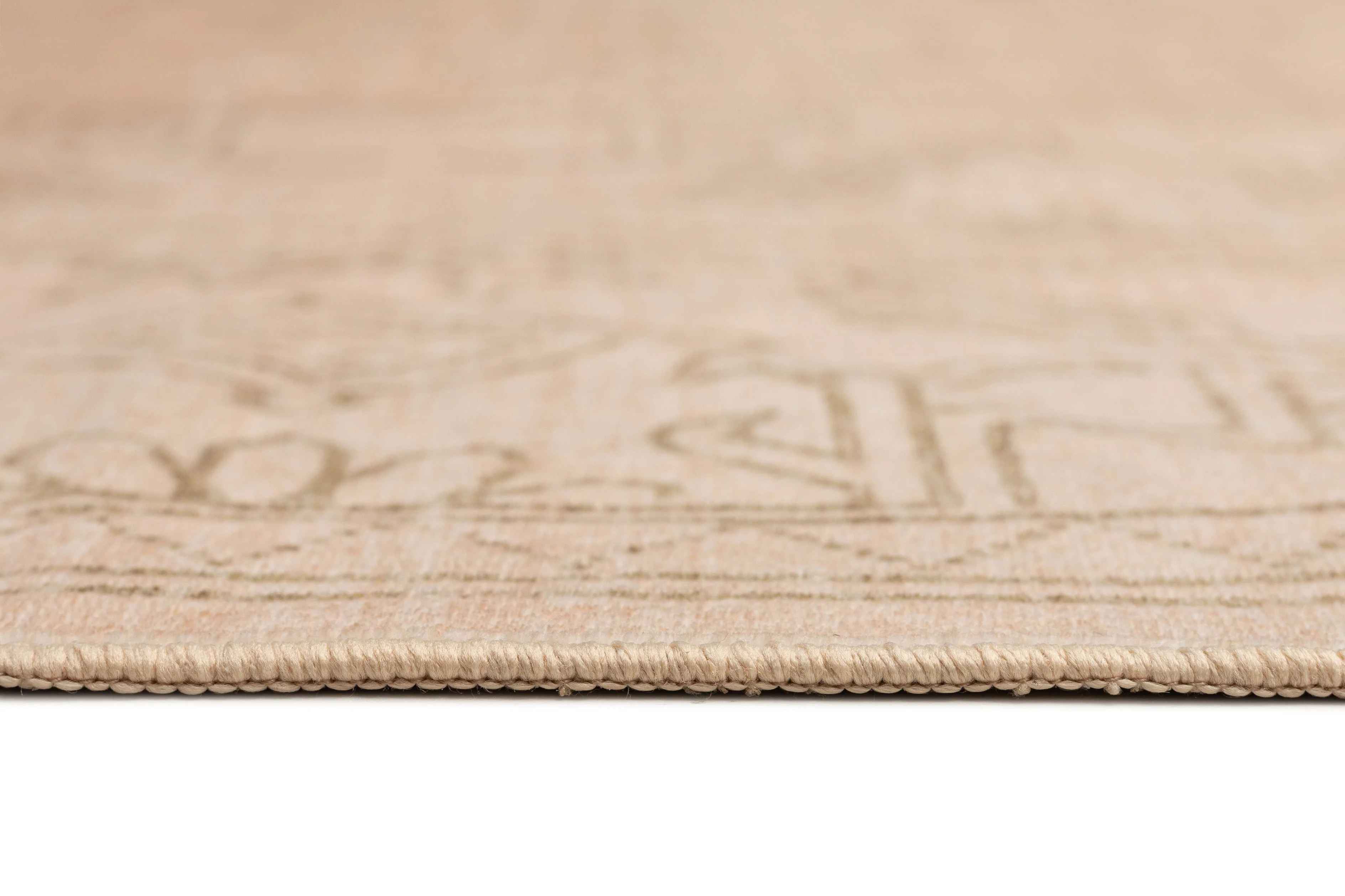 Valetta Beige Medallion Washable Rug - Image 10