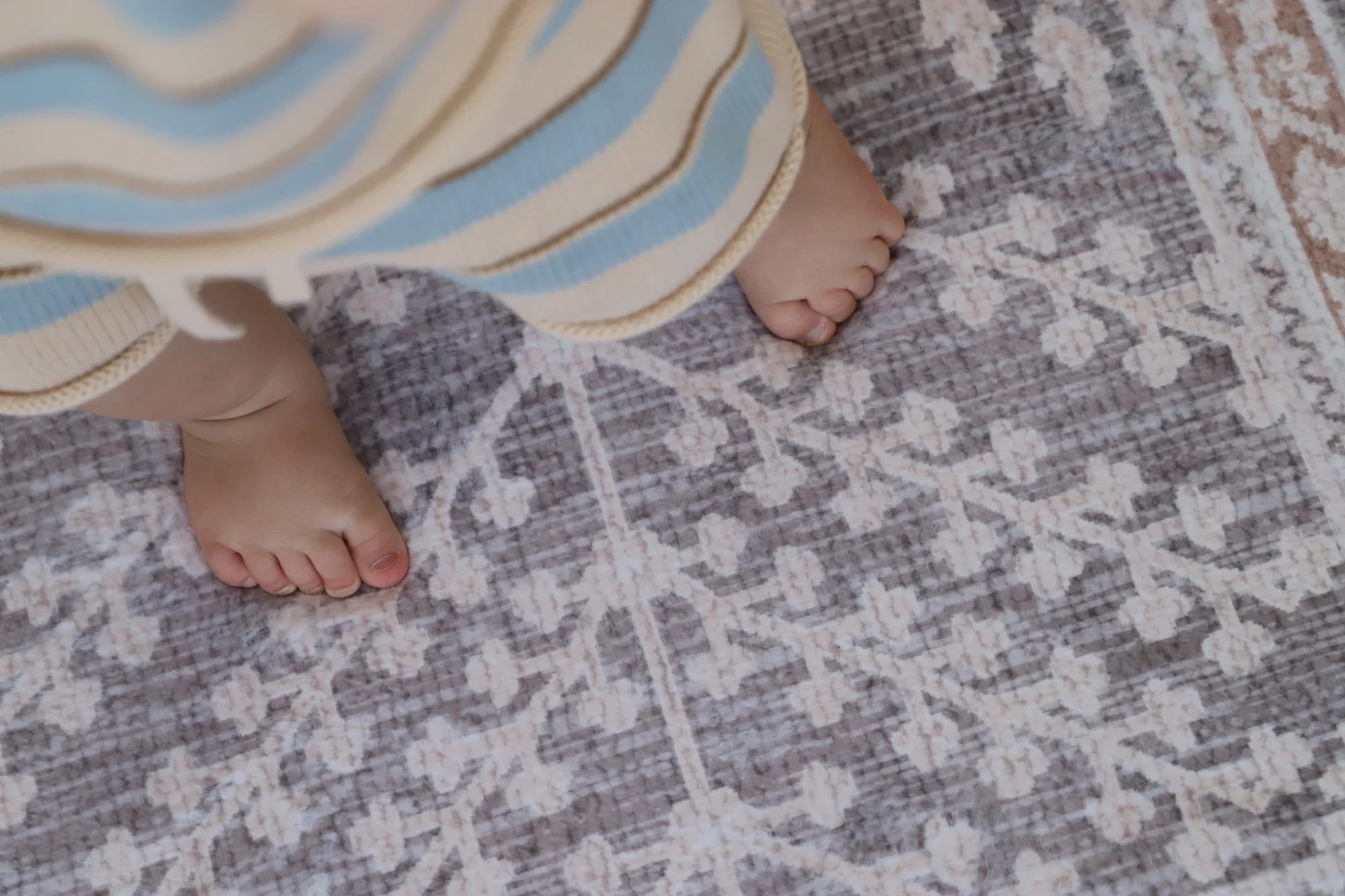 Vela Brown Grey Plush Rollie Pollie Playmat - Image 7