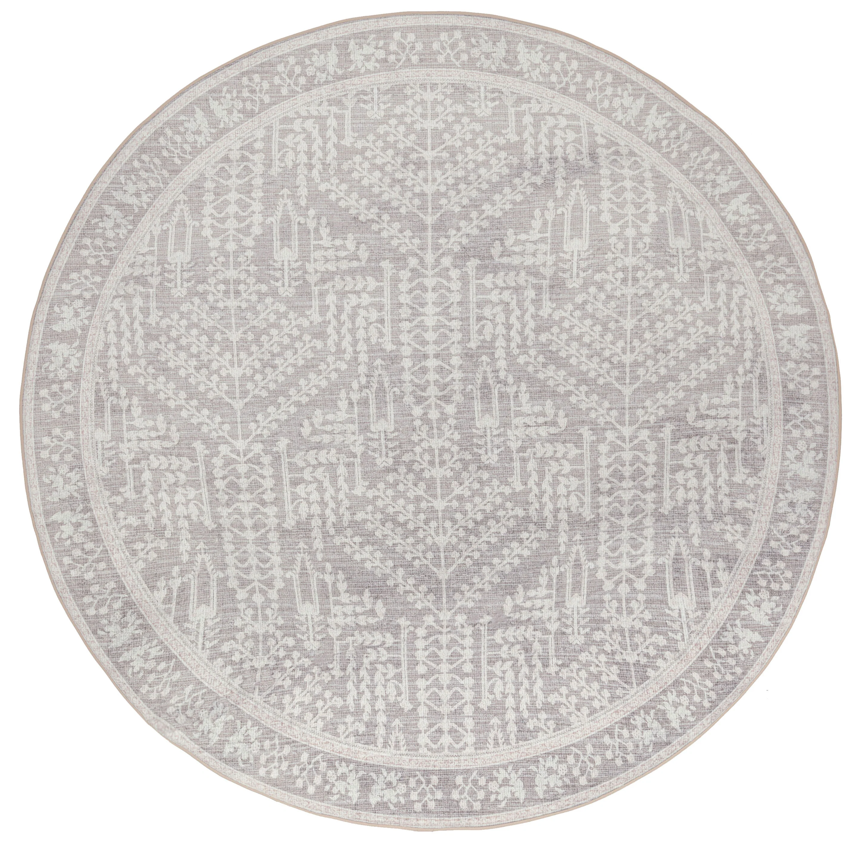 Vela Brown Grey Plush Rollie Pollie Round Playmat