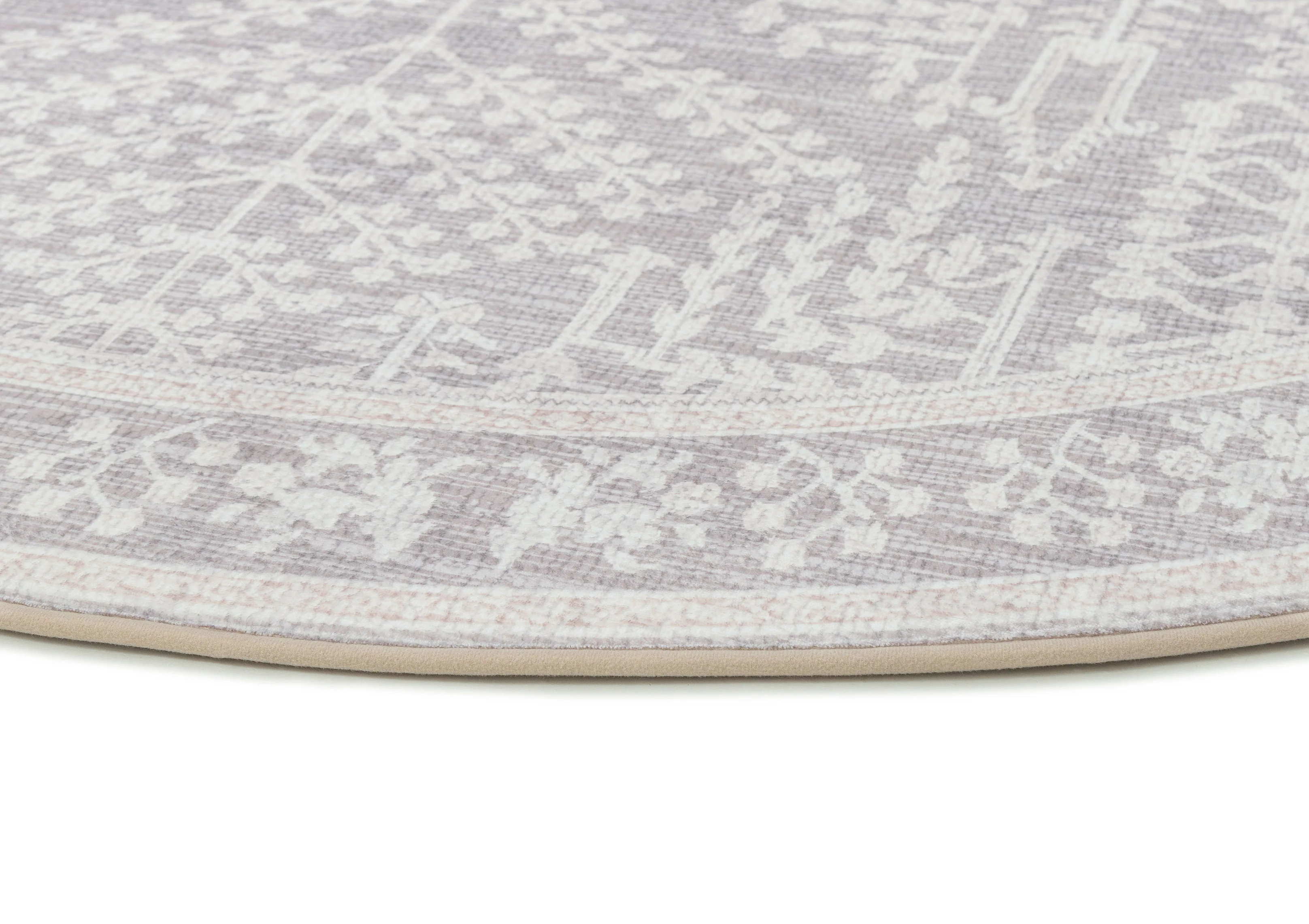 Vela Brown Grey Plush Rollie Pollie Round Playmat - Image 7