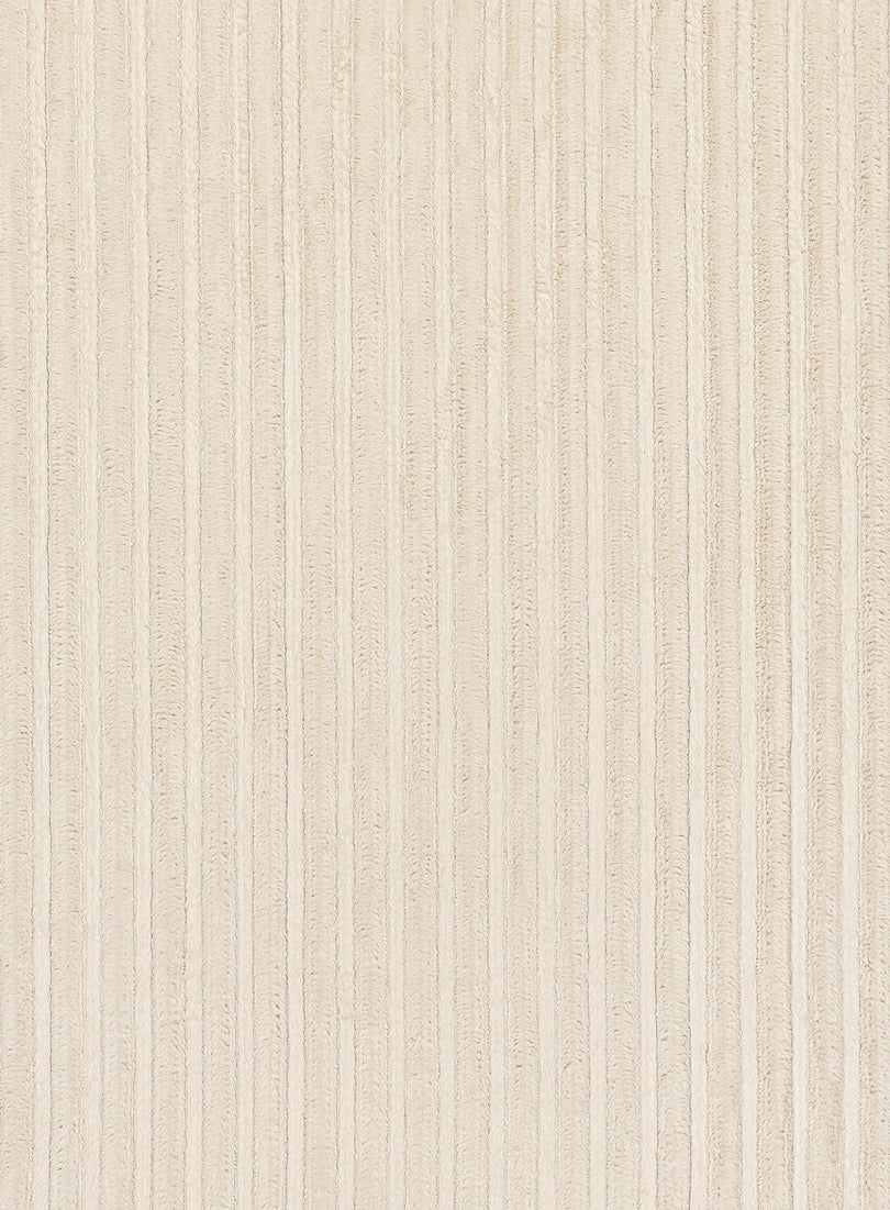 Veluz Cream Striped Washable Faux Fur Runner Rug - Image 11
