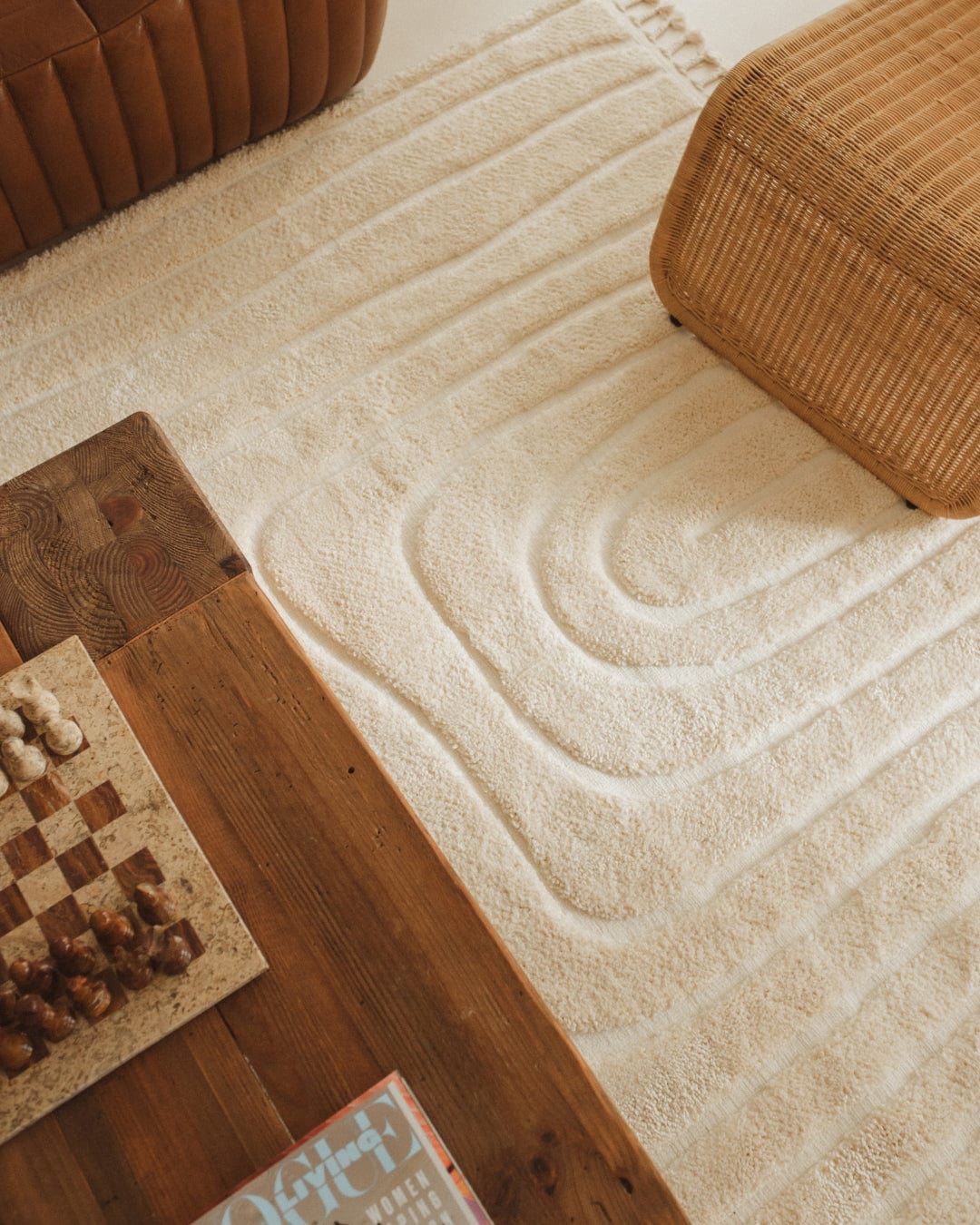 Venus Ivory Abstract Rug - Image 2