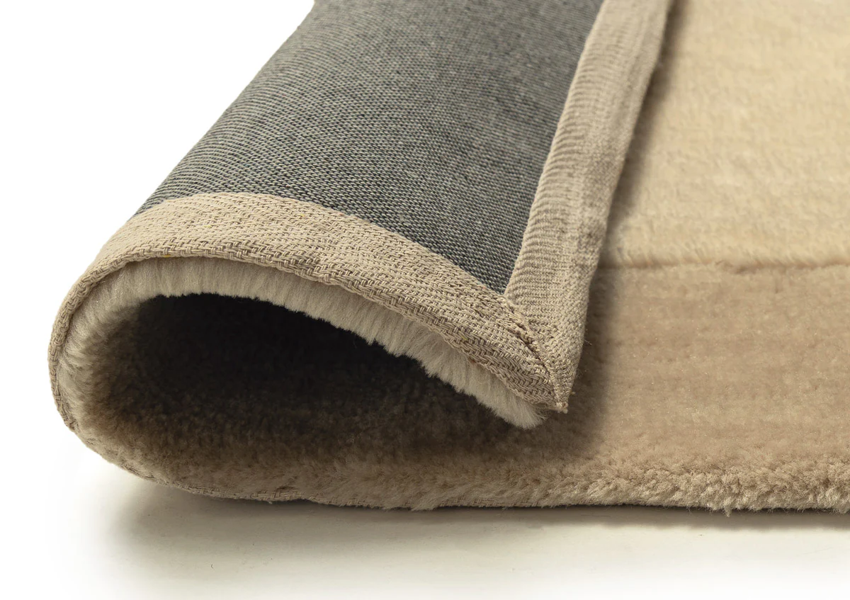 Verity Beige Bordered Shag Rug - Image 7