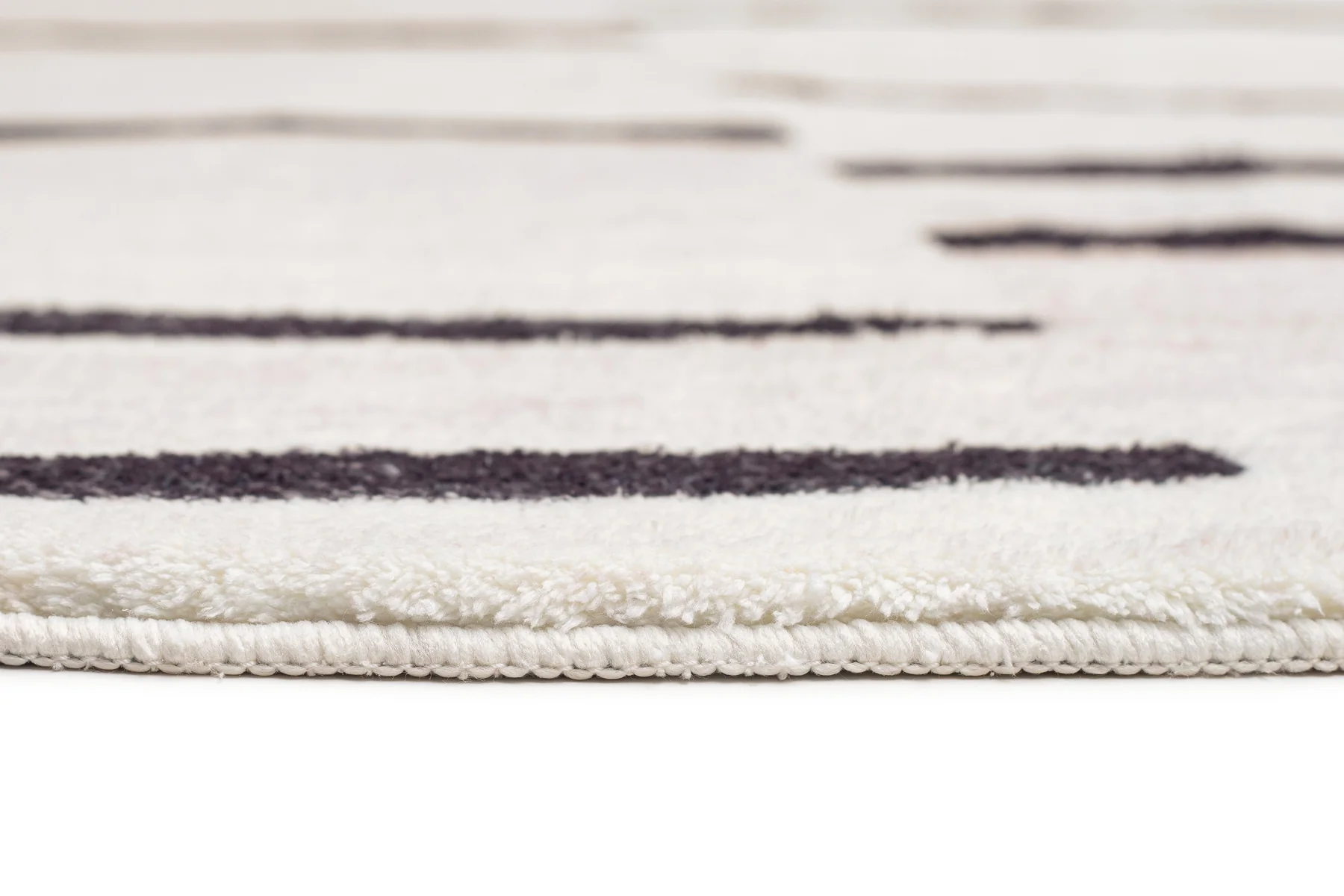 Vesper Black and Ivory Tribal Washable Round Rug - Image 8