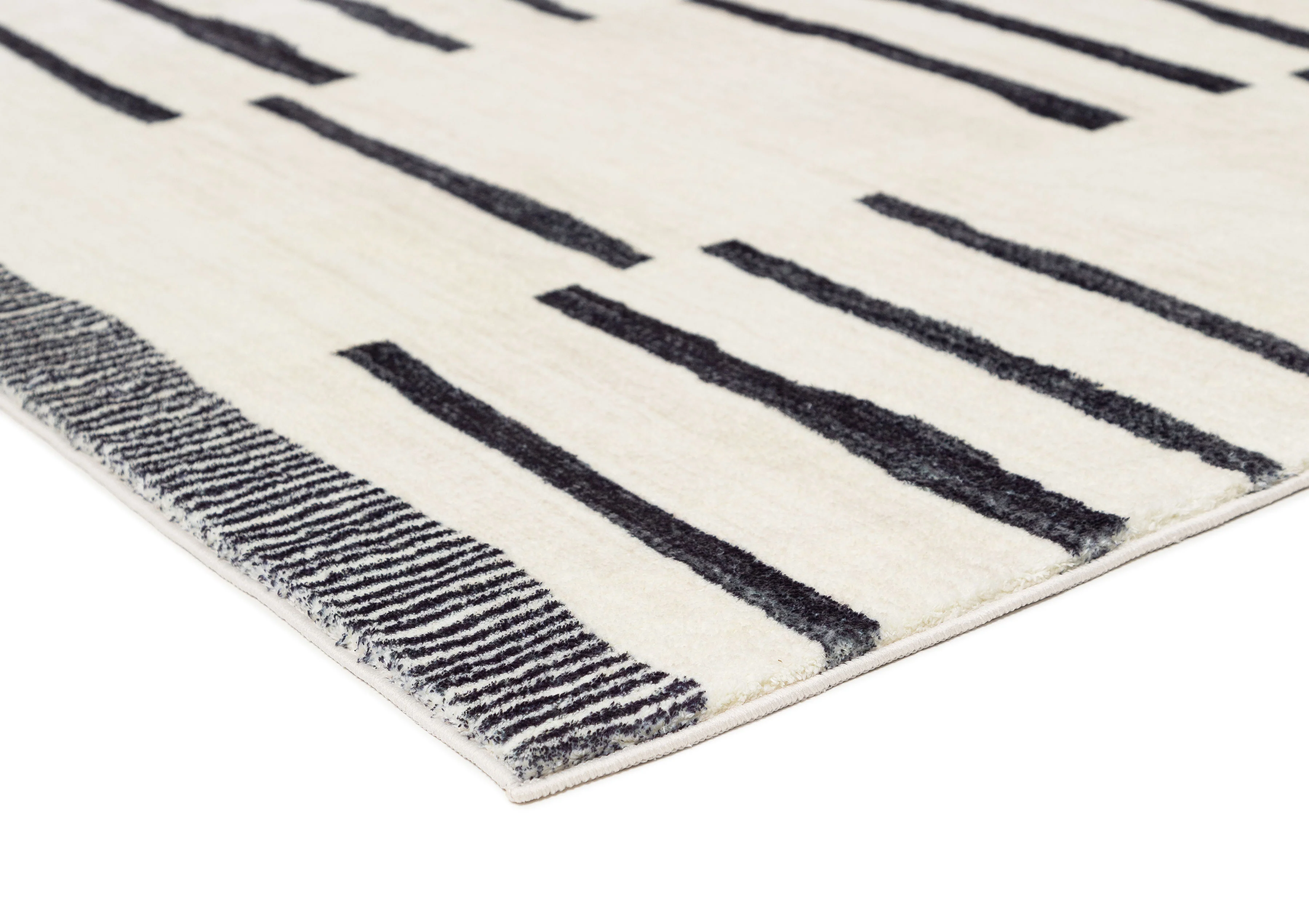 Vesper Black and Ivory Tribal Washable Rug - Image 11