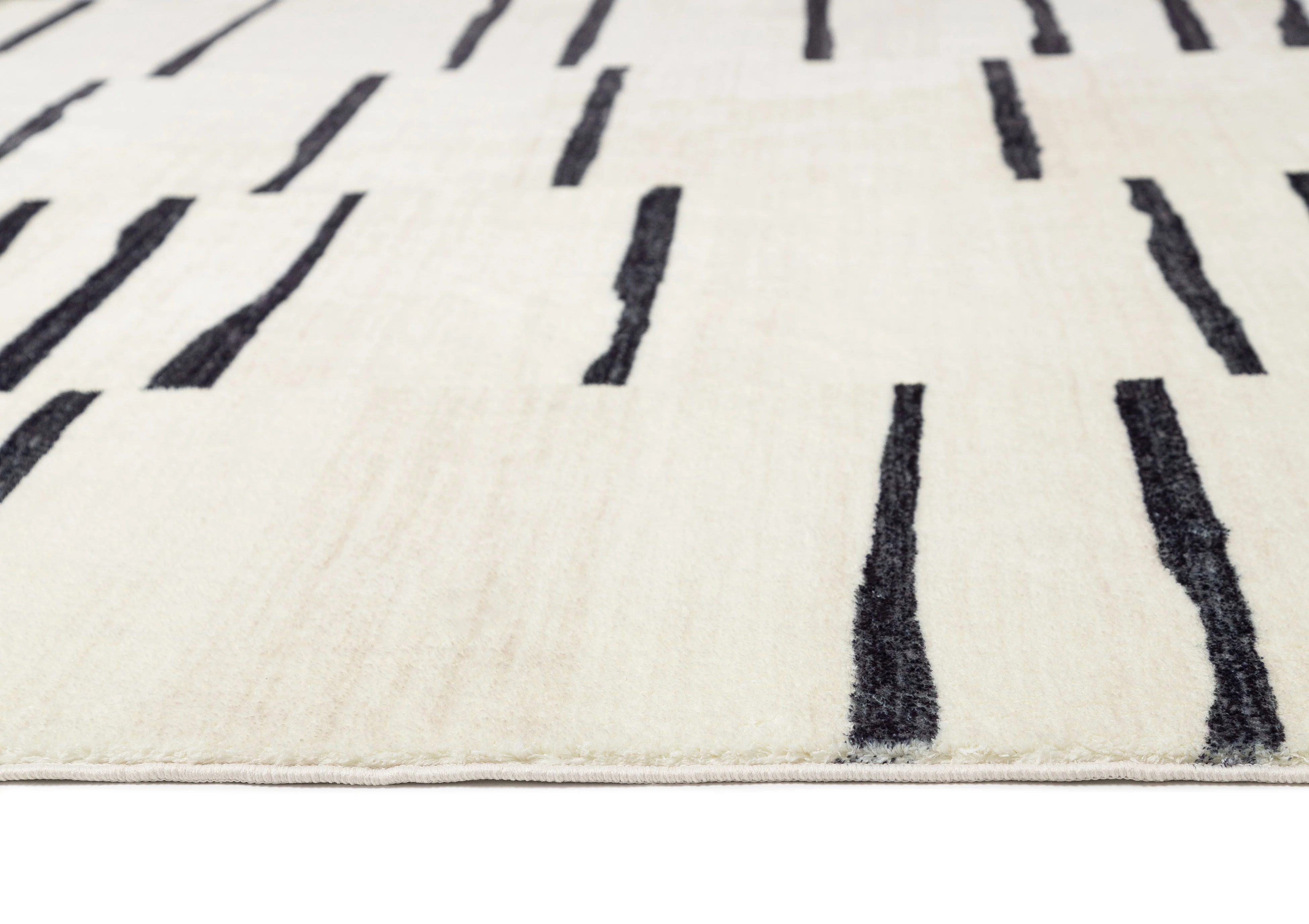 Vesper Black and Ivory Tribal Washable Rug - Image 12